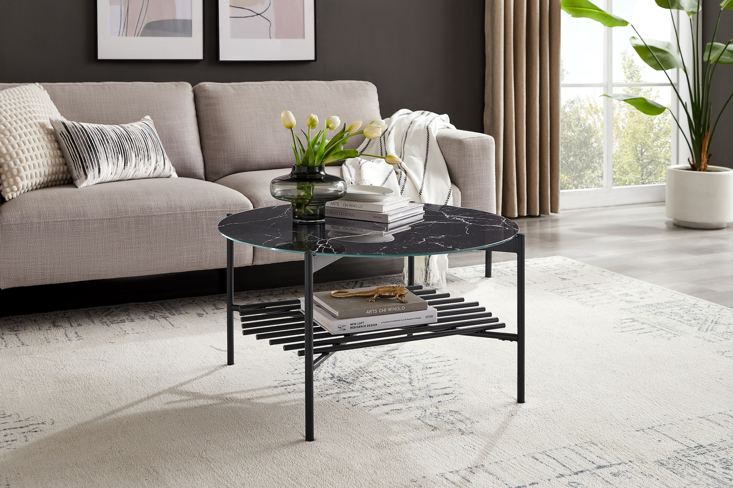 SalesFever Couchtisch »Coffeetable Wohnzimmertisch im minimalistischen Stil günstig online kaufen