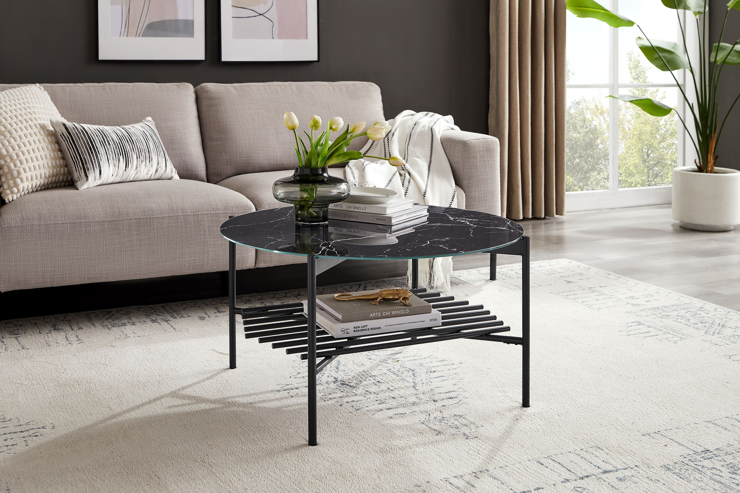 SalesFever Couchtisch "Couchtisch im minimalistischen Stil", (1 St.), Glasp günstig online kaufen
