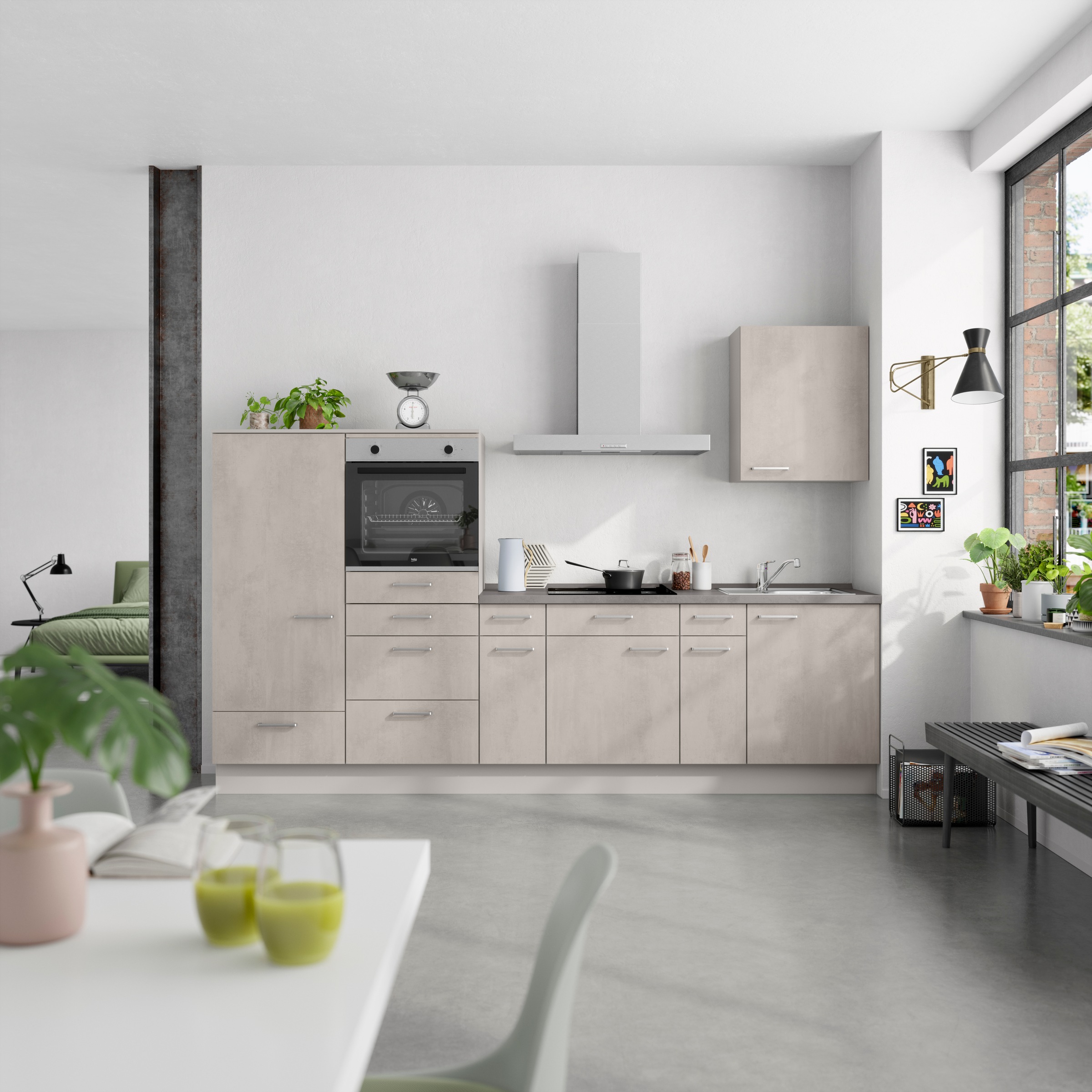 nobilia® Küchenzeile »"Riva I"«, vormontiert, Ausrichtung wählbar, Breite 3 günstig online kaufen