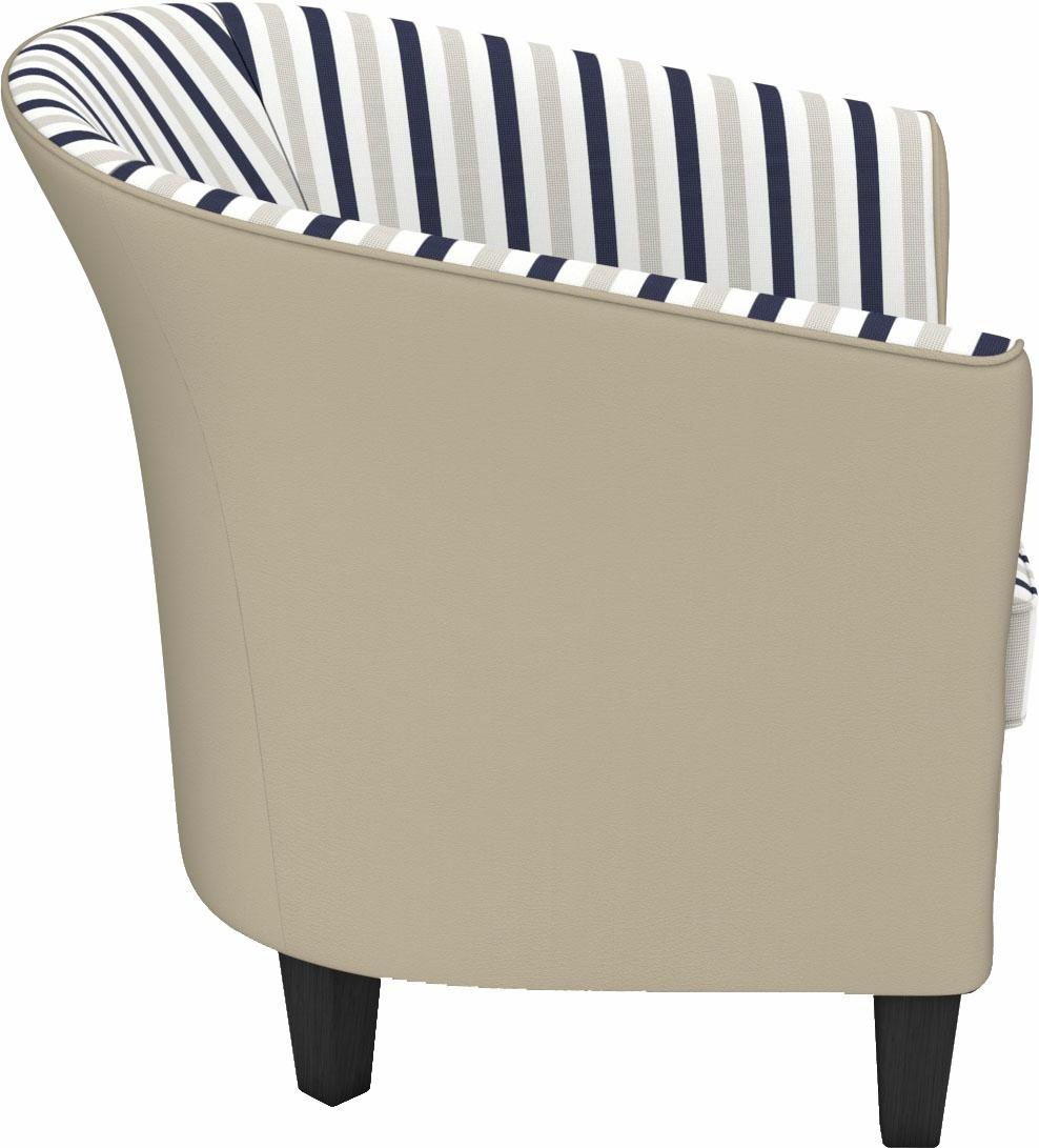 Max Winzer® Cocktailsessel »Luisa, Loungesessel«, in runder Form, zum Selbstgestalten