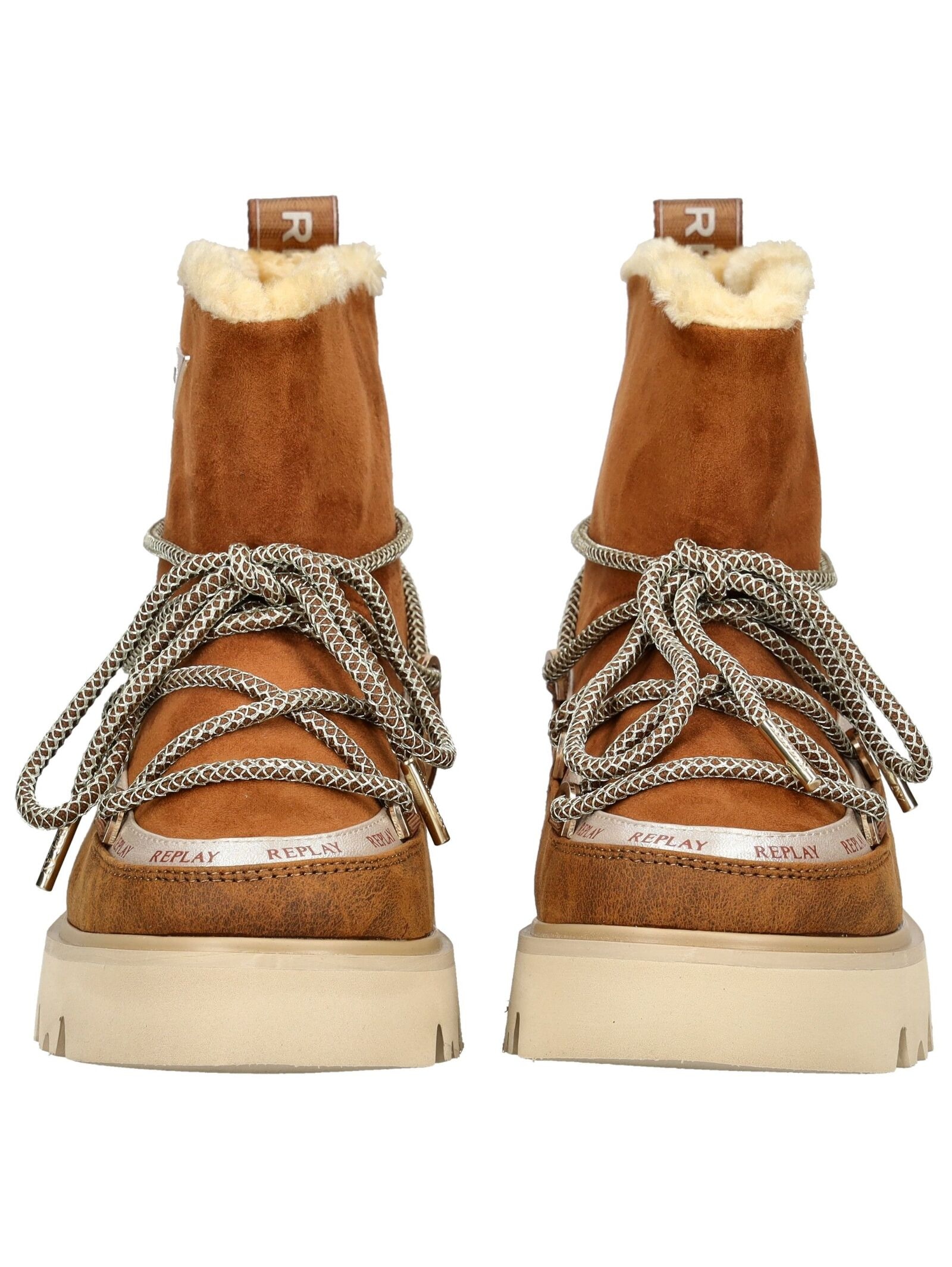 Replay Schnürstiefelette »Replay Stiefelette Lederimitat/Textil«