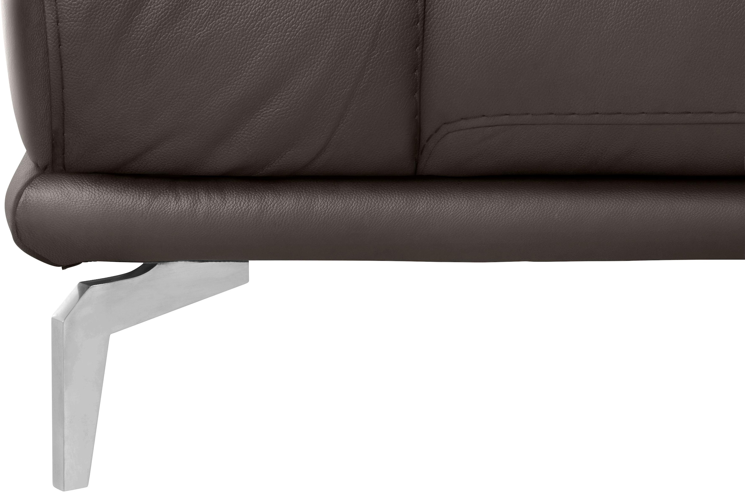 W.SCHILLIG 2,5-Sitzer »montanaa«, mit Metallfüßen in Silber matt, Breite 212 cm