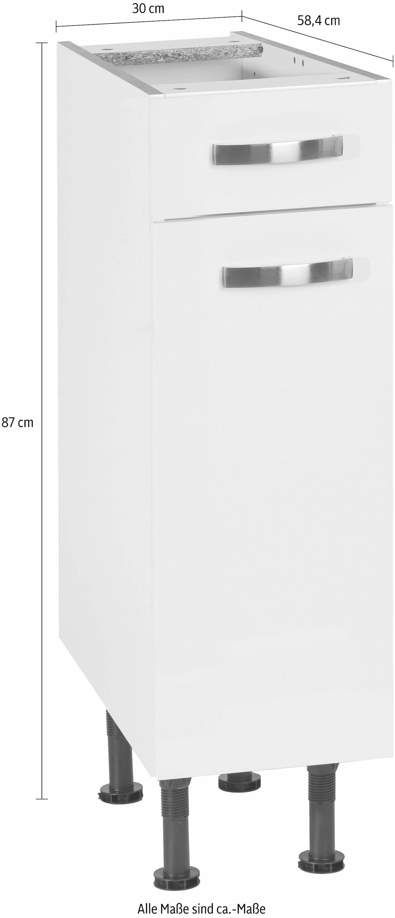 OPTIFIT Unterschrank »Cara«, Breite 30 cm, mit Vollauszug und Soft-Close-Funktion