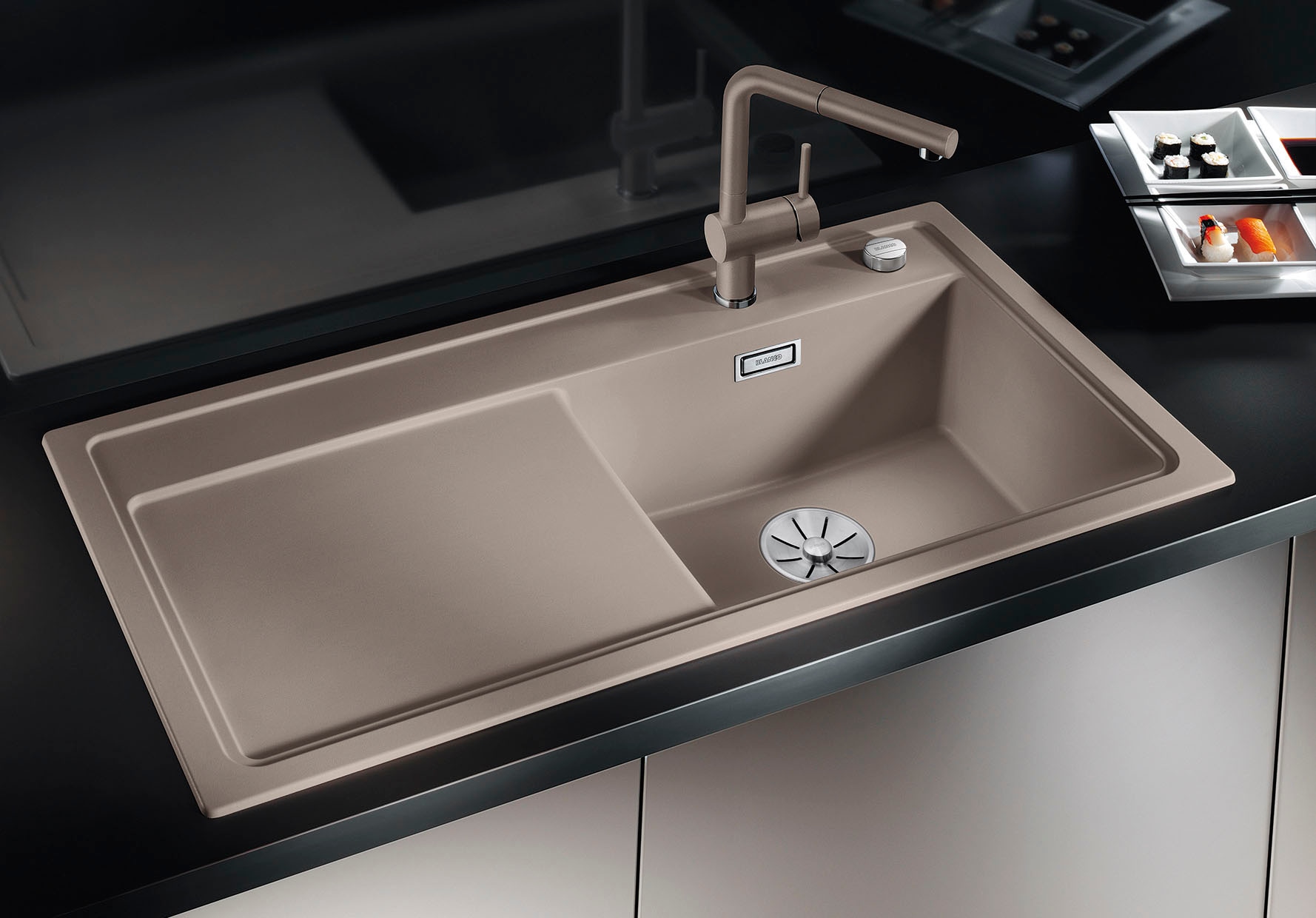 Blanco Küchenspüle »ZENAR XL 6 S« Set,  Mit Ablauffernbedienung,