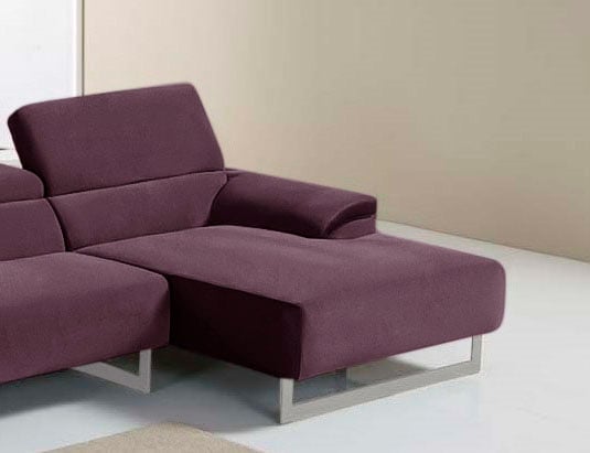 Egoitaliano Ecksofa »Malika, edel und bequem, Designsofa mit hochwertigen Bezügen, L-Form«, mit Recamiere, inkl. Kopfteilverstellung und chromfarbenen Metallfüßen