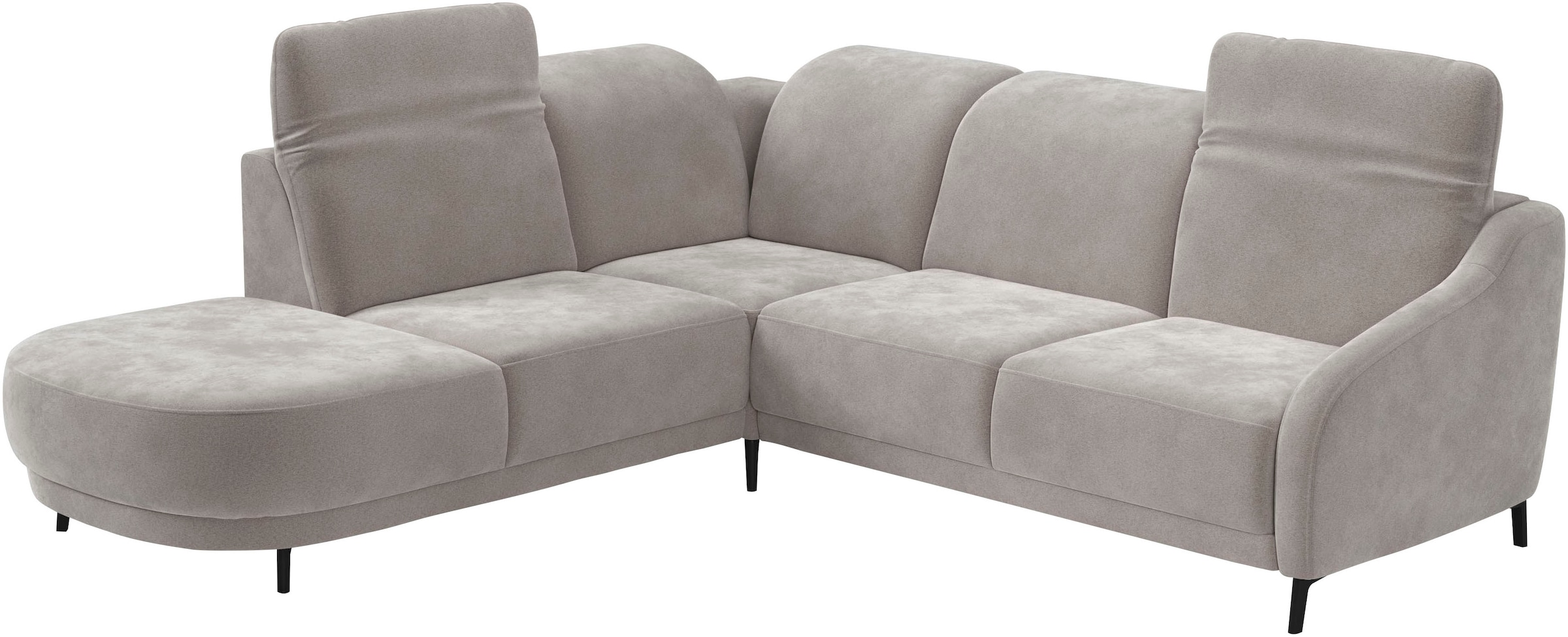 sit&more Ecksofa »Blues L-Form«, wahlweise mit Klapptisch und USB