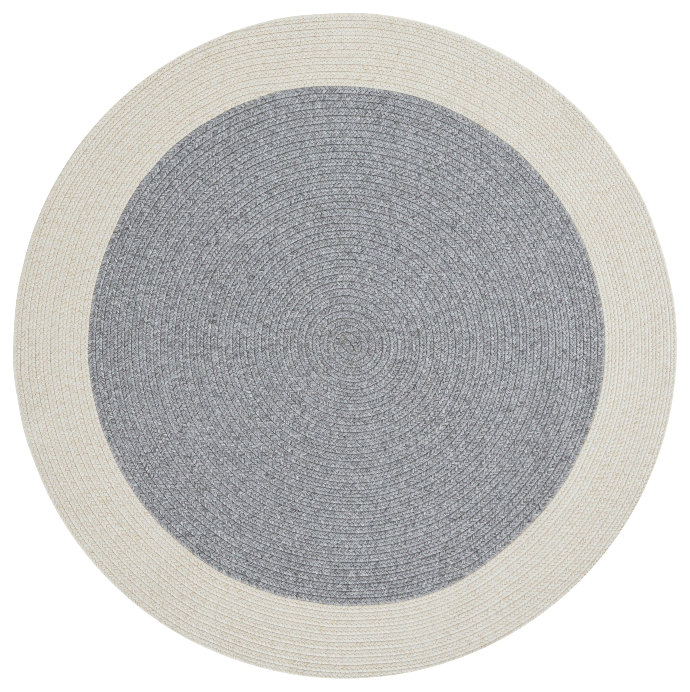 NORTHRUGS Teppich »Trenzado«, rund, 10 mm Höhe, In- & Outdoor, Handmade-Look, Gewebt, Wetterfest, Balkon, Wohnzimmer