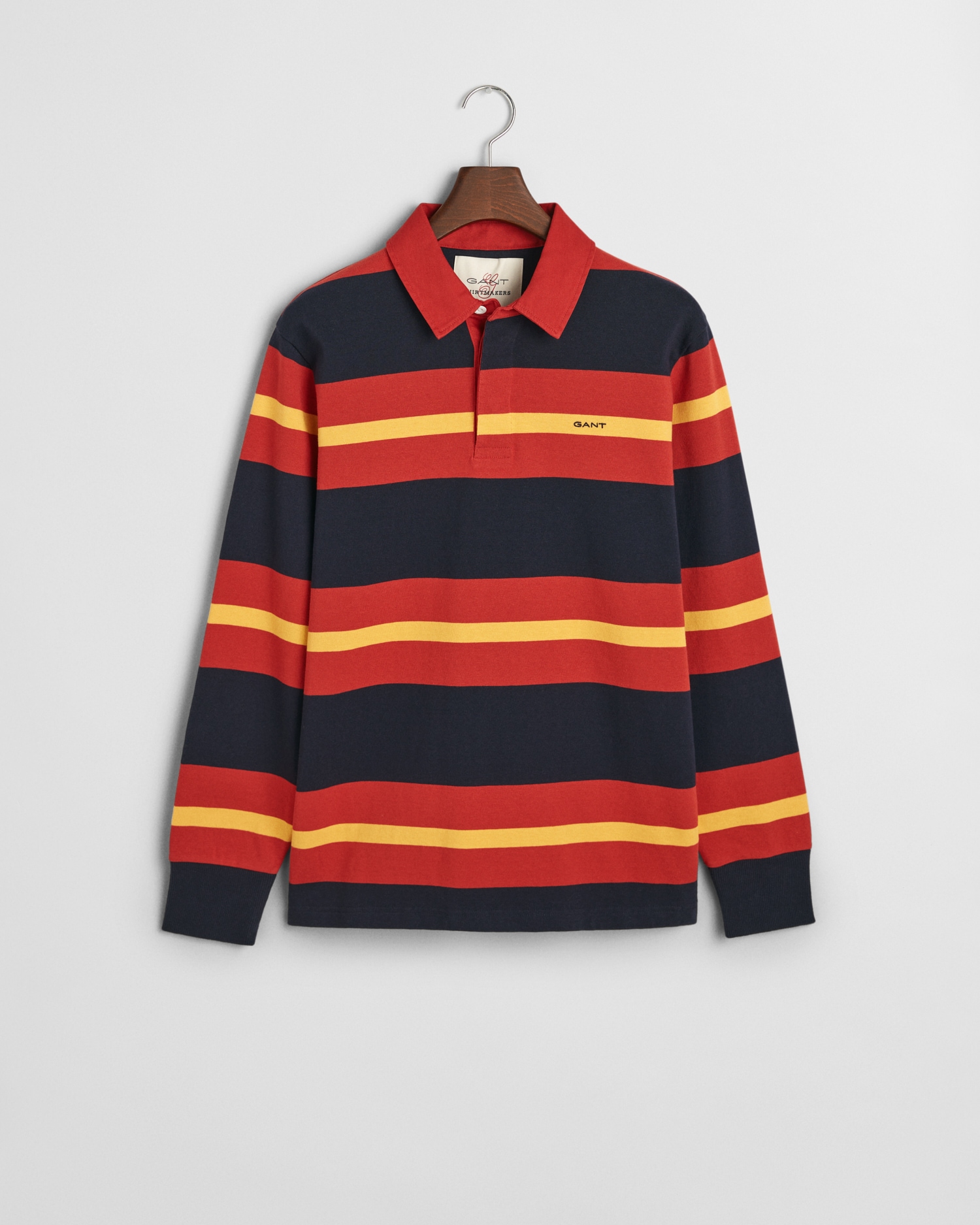 Gant Langarm-Poloshirt »MULTISTRIPE HEAVY RUGGER«, mit bunten Streifen, unisex