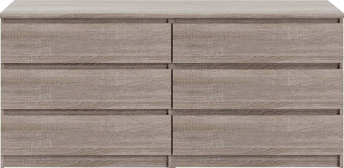 INOSIGN Kommode »Naia, Aufbewahrung, Schubladenschrank, Sideboard,«, Sideboard mit 6 Schubladen, Breite 153 cm, Höhe 70 cm