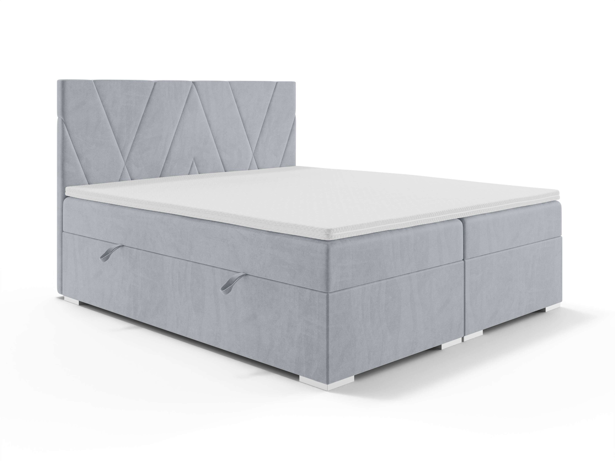 Places of Style Polsterbett »Liania mit Matratze und Topper, in 2 Breiten (160 und 180 cm)«, Boxspringbett mit Bettkasten, Matratze (BFK/TFK) und Topper