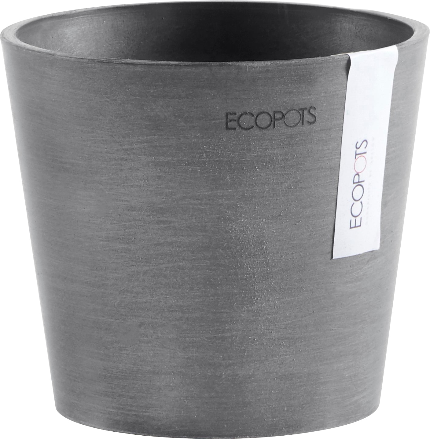 ECOPOTS Blumentopf »AMSTERDAM Mini Grey«, BxTxH: 13x13x11,4 cm