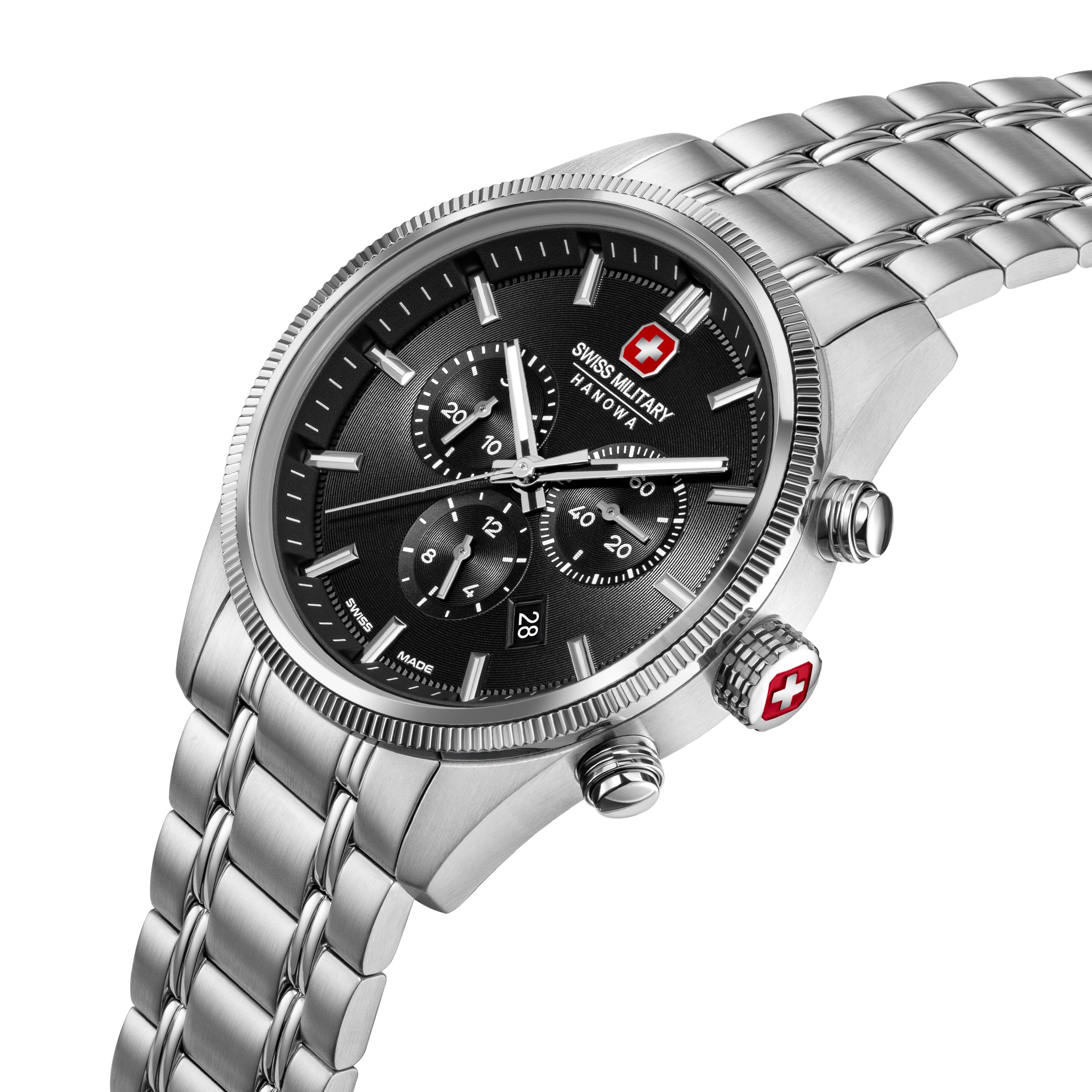 Swiss Military Hanowa Chronograph »Airman First Class« Quarzuhr, Armbanduhr, Herrenuhr, Swiss Made, Edelstahlarmband, analog