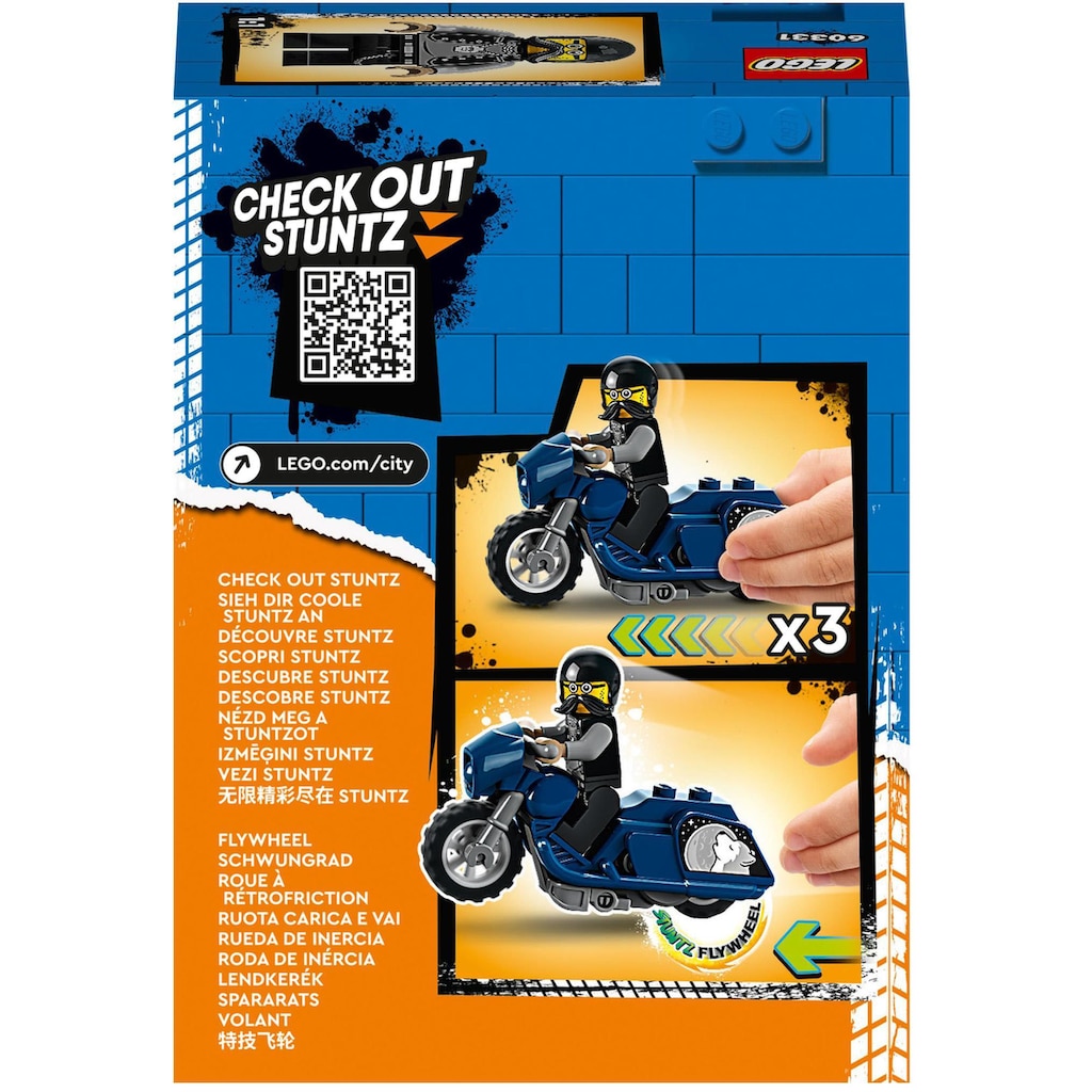 LEGO® Konstruktionsspielsteine »Cruiser-Stuntbike (60331), LEGO® City Stuntz«, (10 St.), Made in Europe