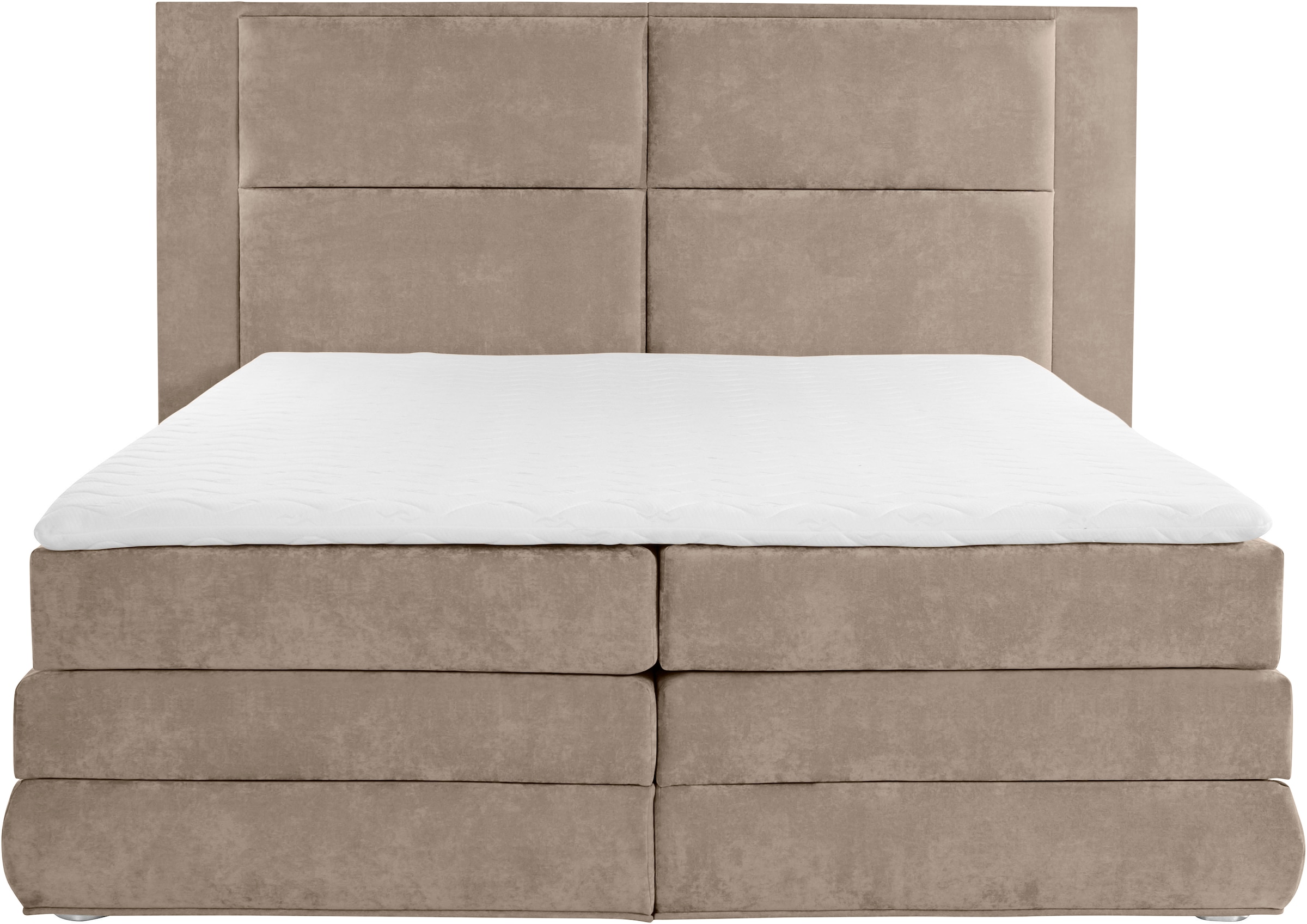 COLLECTION AB Boxspringbett Copenhagen, inklusive Bettkasten und Topper, wahlweise mit LED-Beleuchtung