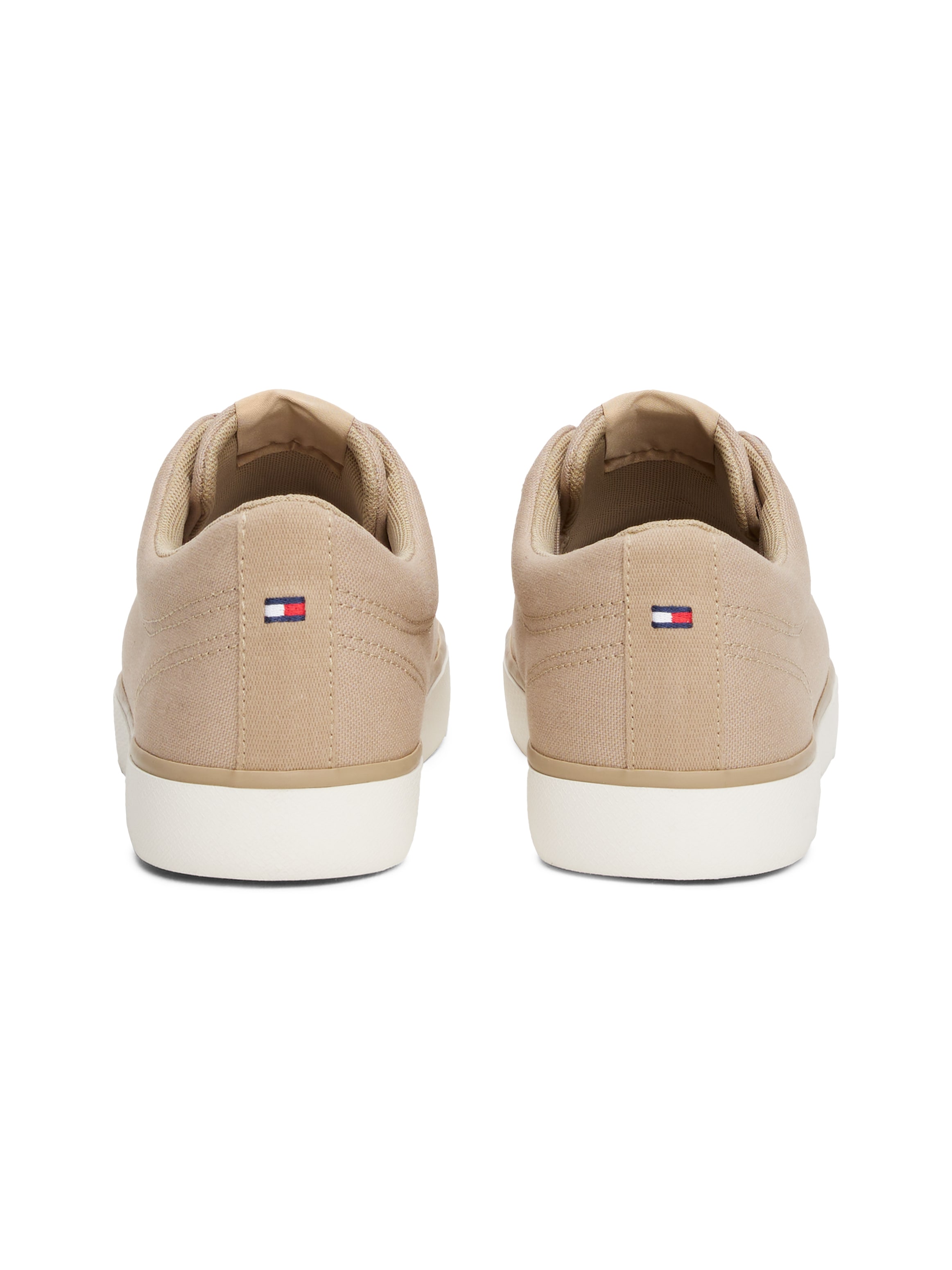 Tommy Hilfiger Sneaker »TH HI VULC LOW CORE CANVAS«, Freizeitschuh, Halbschuh, Schnürer mit weich gepolstertem Schaftrand