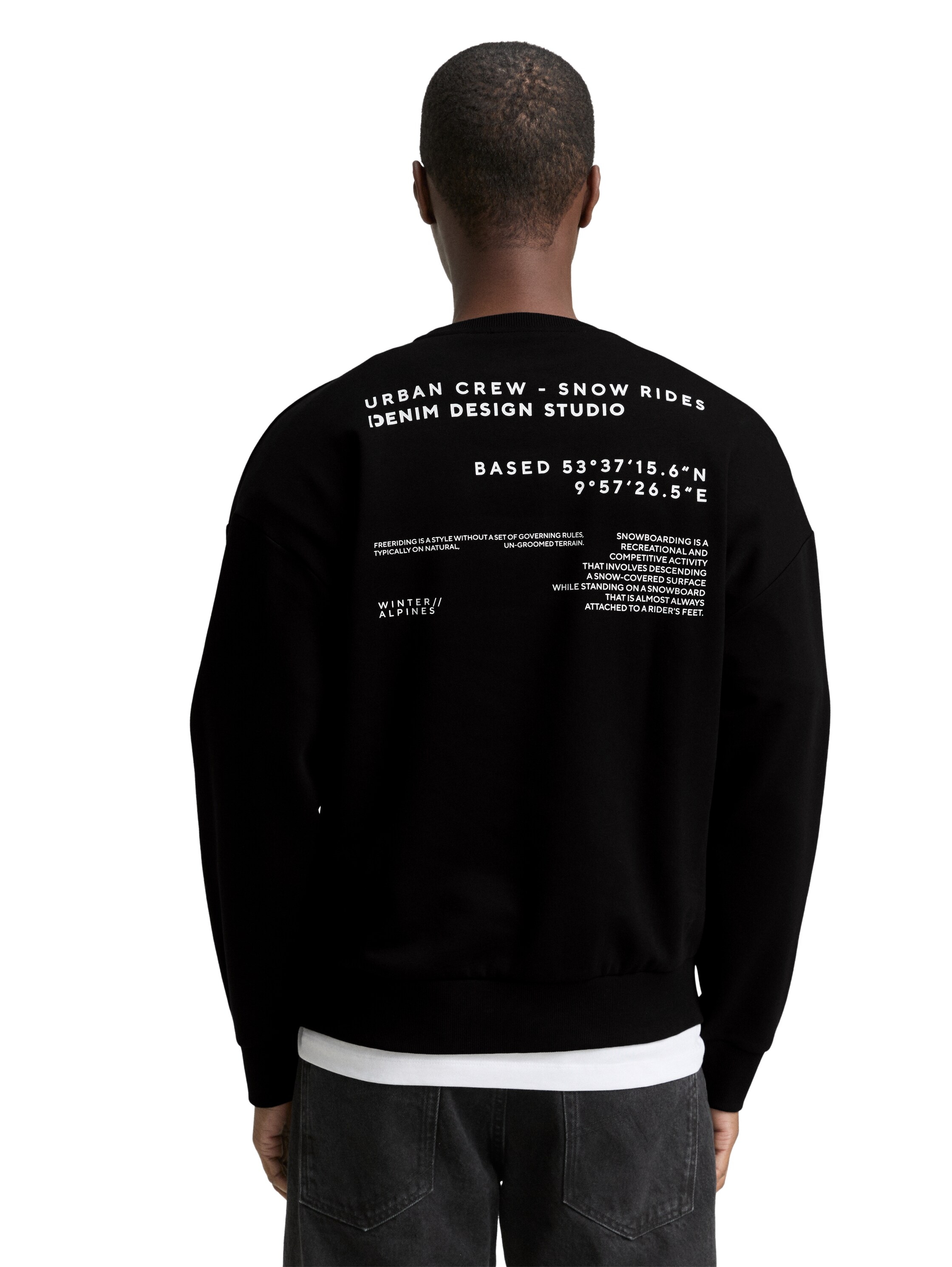 TOM TAILOR Denim Sweatshirt mit Schriftzügen