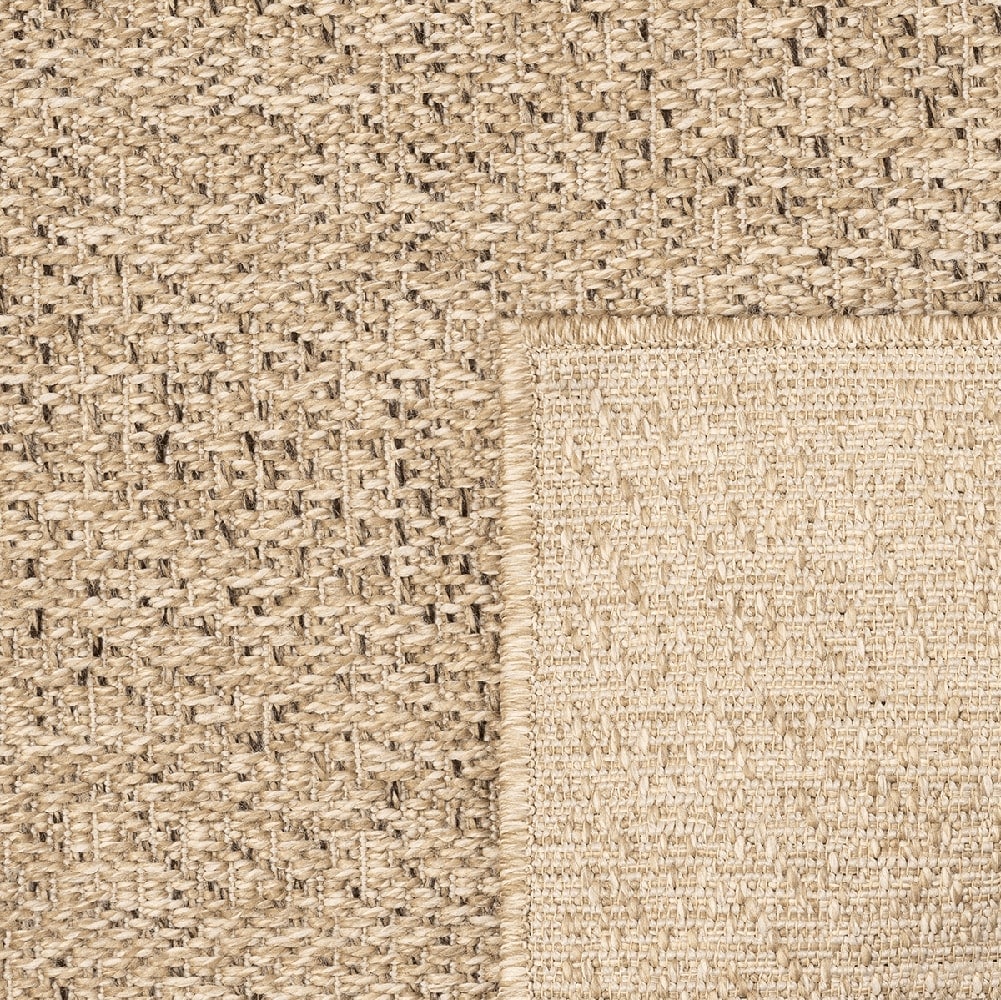 the carpet Teppich »Kansas«, rechteckig, 1 mm Höhe, moderner robuster In und Outdoor Teppich Jute Look