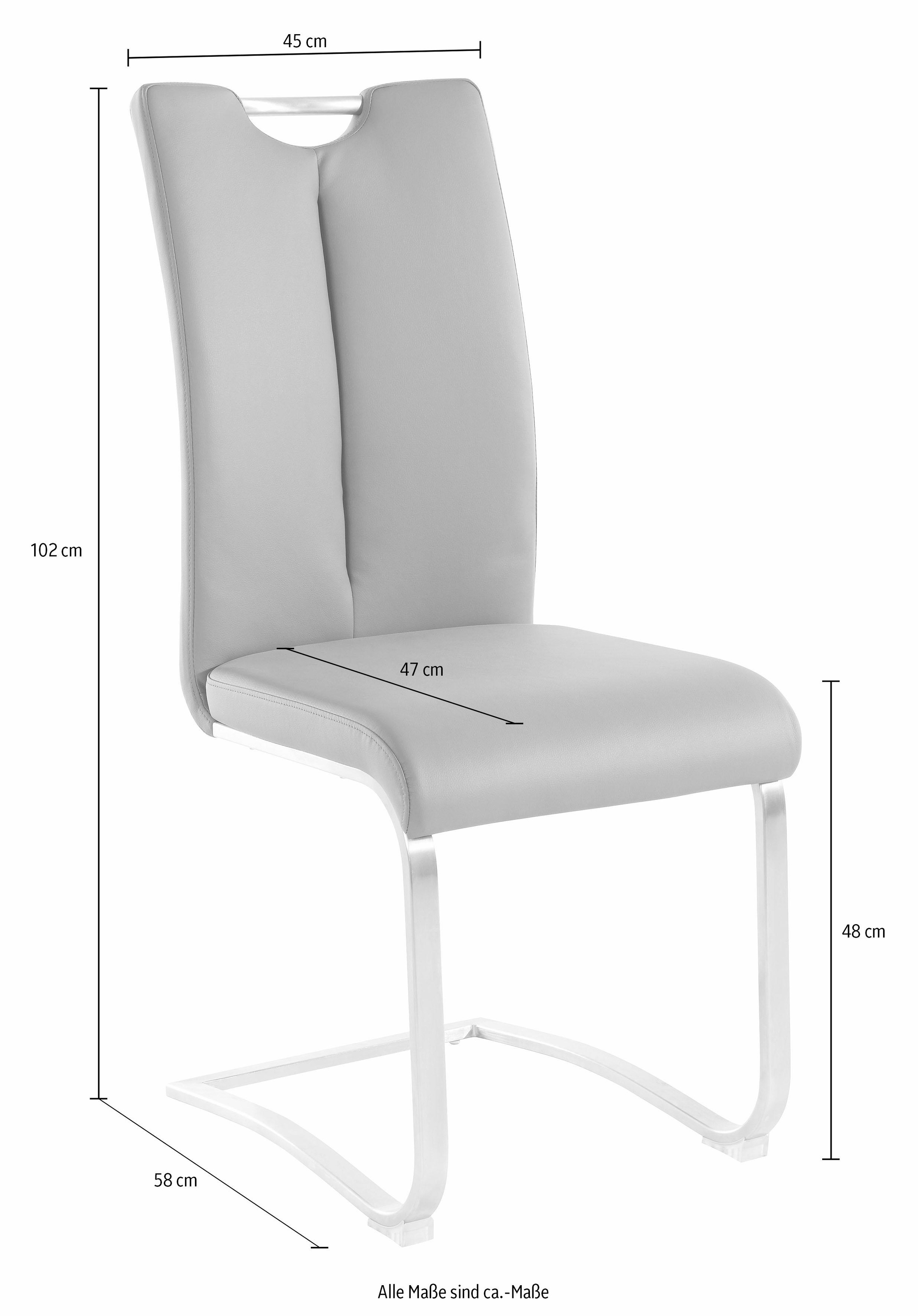 140 (Set), furniture Kunstleder, Freischwinger 2 St., Rechnung kaufen Stuhl belastbar »Artos«, auf Kg bis MCA