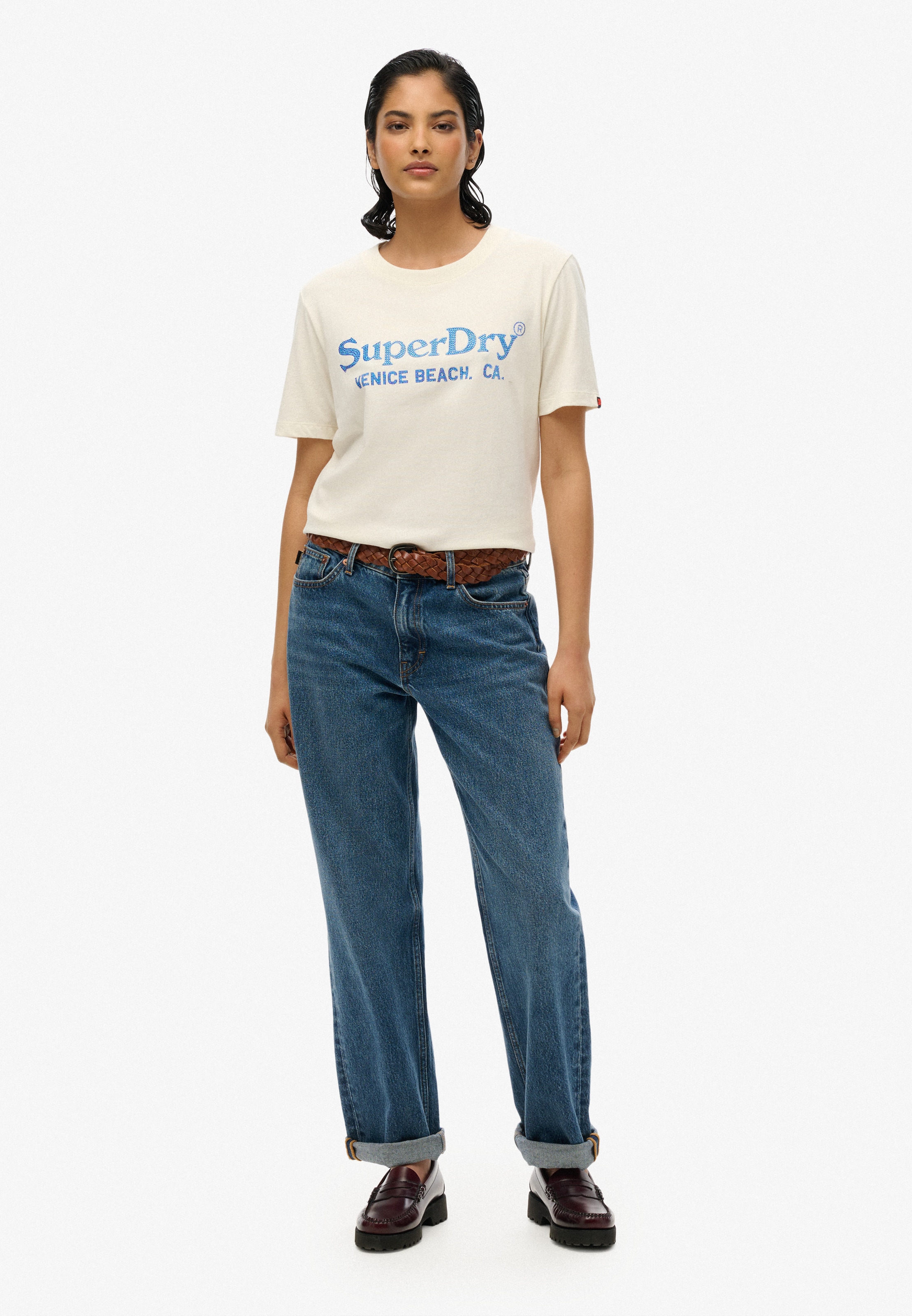 Superdry Kurzarmshirt »VENUE METALLIC RELAXED TEE«