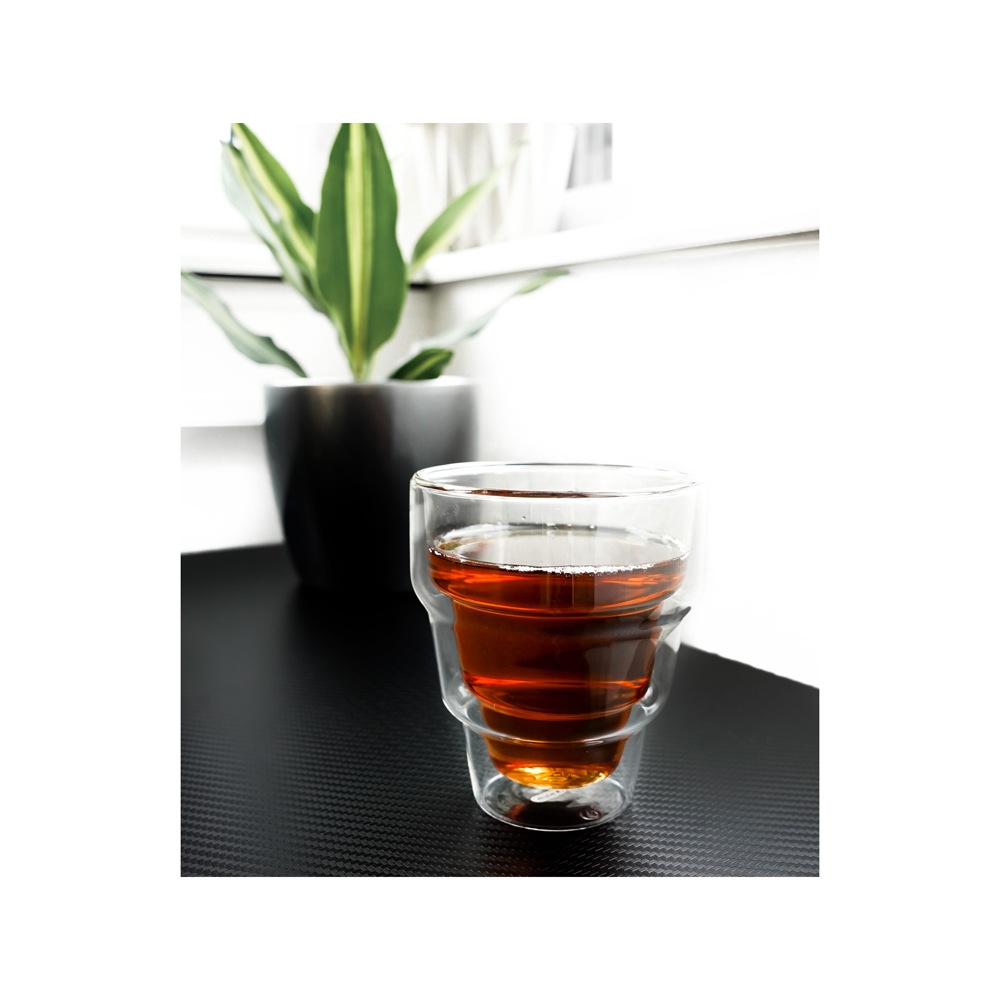 Mulex Latte-Macchiato-Glas »Mulex Gläser Set Phoenix«, (Set, 2 tlg., 2tlg. Gläser Set, je 250 ml), doppelwandiges Trinkglas f. Kaffee, Cappuccino, Latte Macchiatto, 2tlg