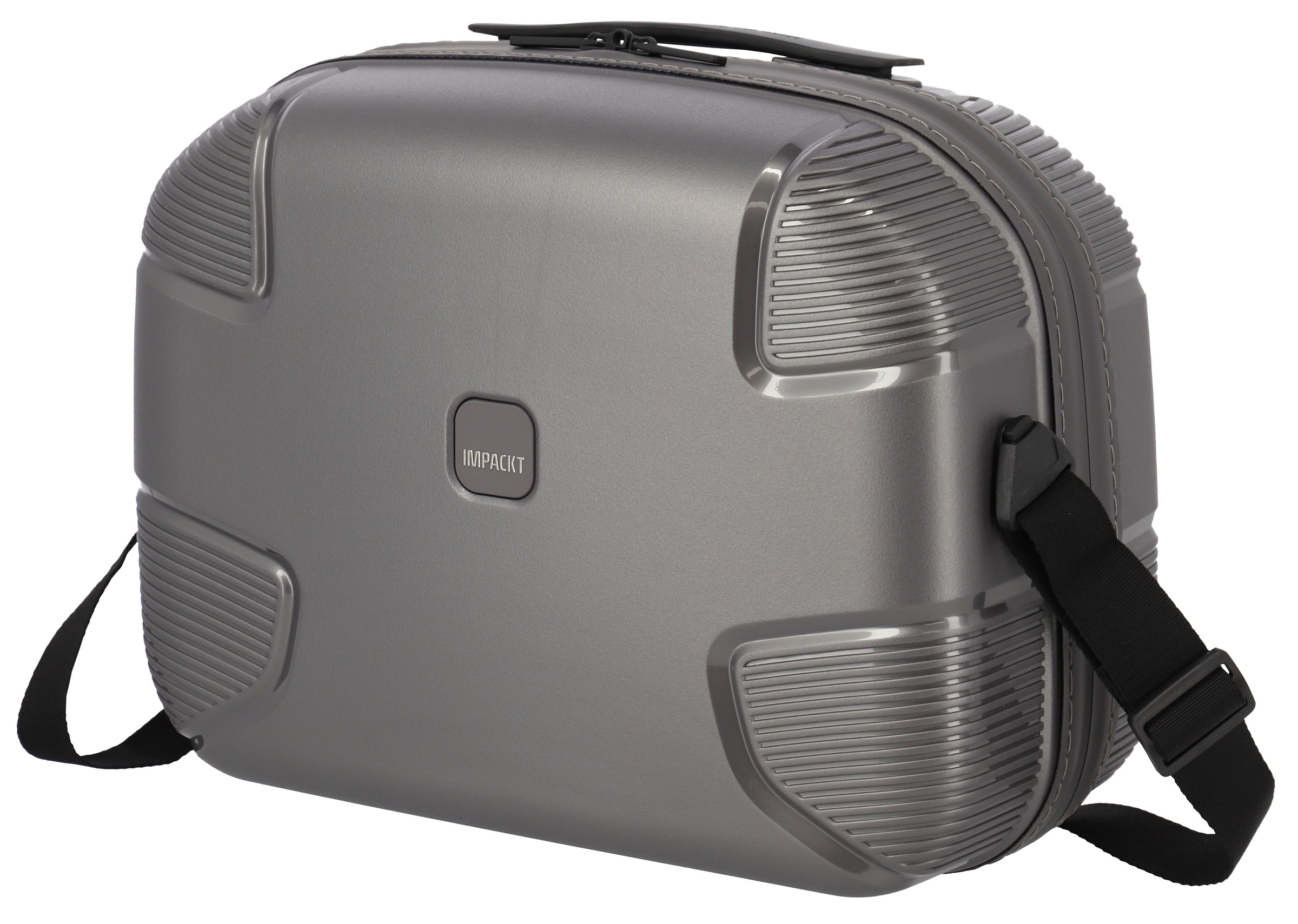 IMPACKT Beautycase »IP1«, Kulturbeutel Hartschale Trolley-Aufsteck-System Tragegurt Laptopfach