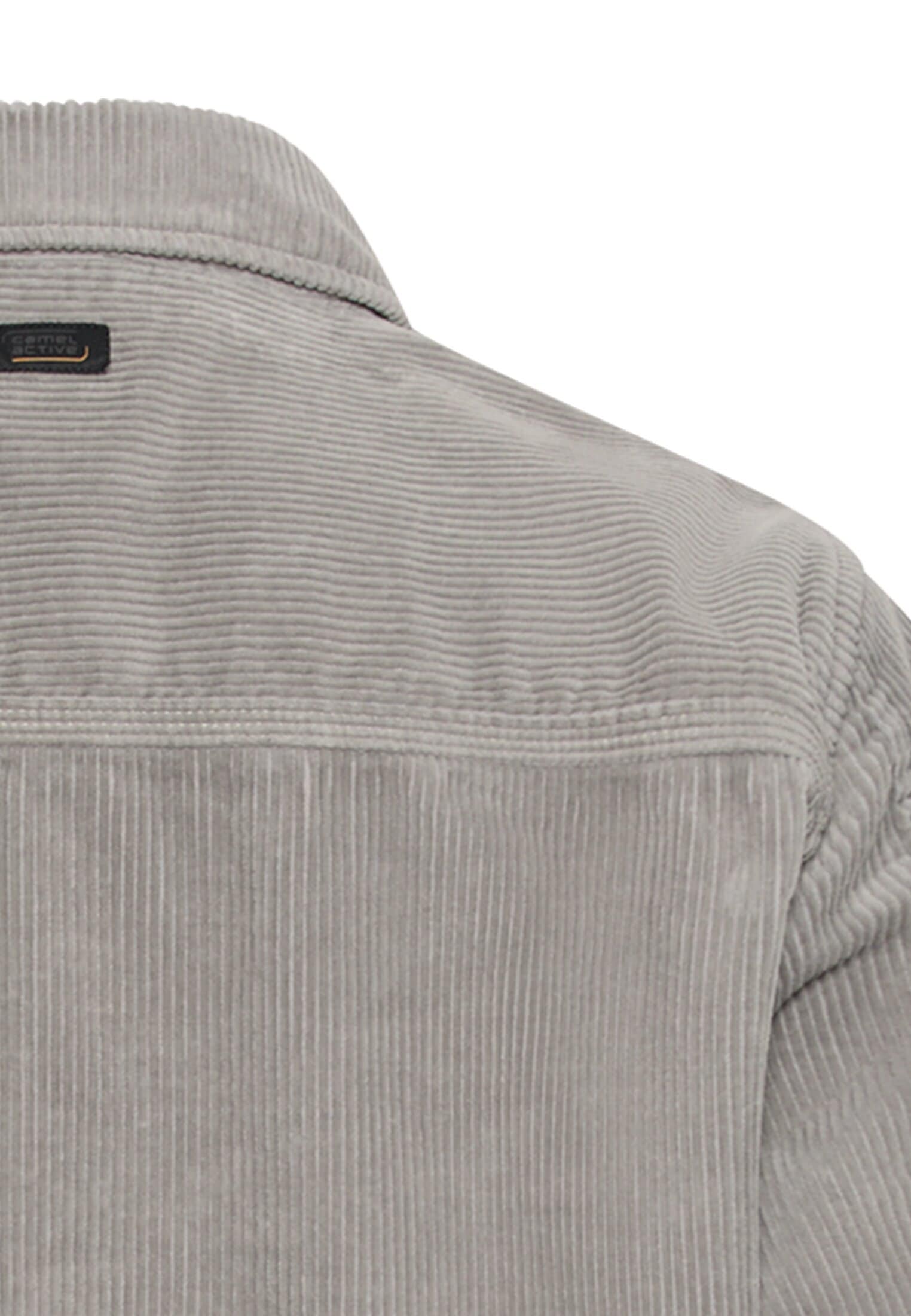 camel active Langarmhemd Cord-Overshirt mit großen Brusttaschen