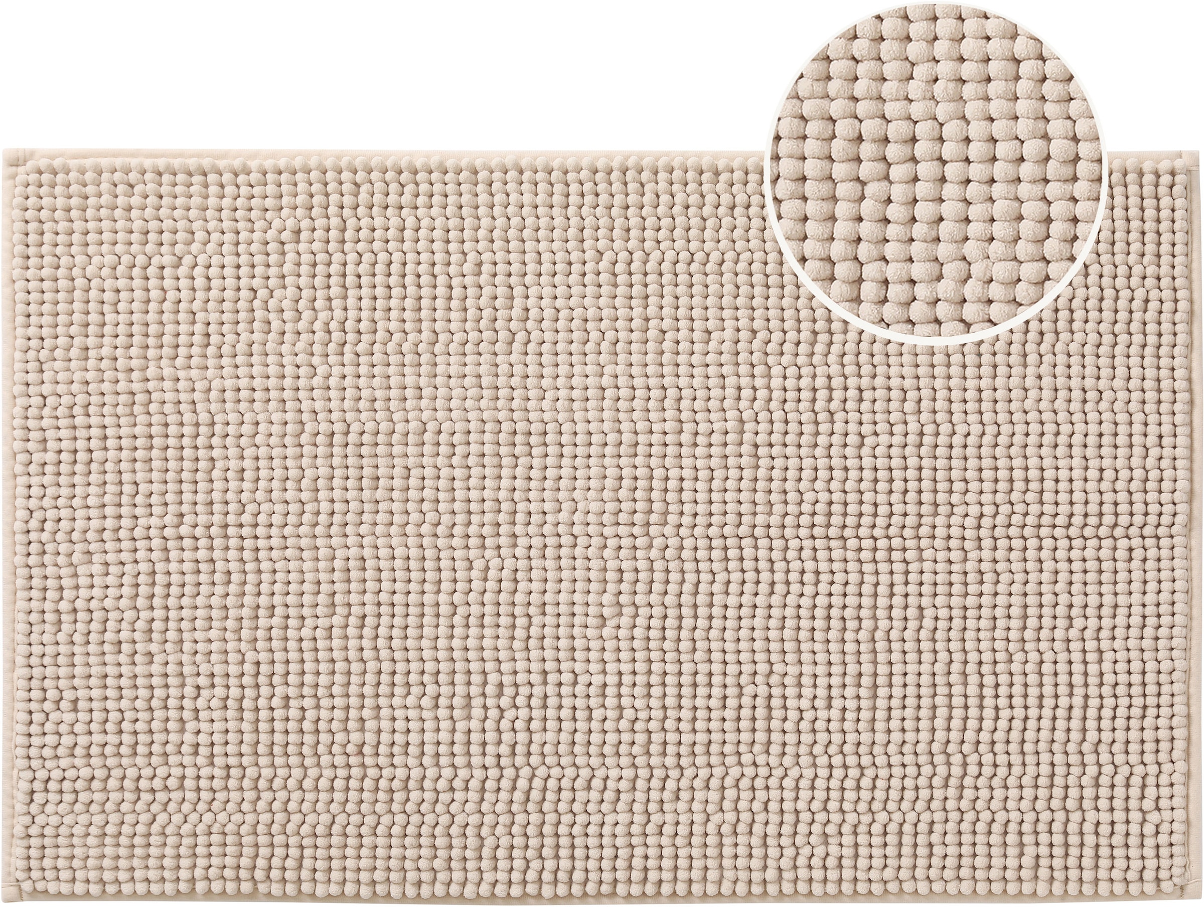 my home Badematte »Vanessa Chenille, Badvorleger, Badezimmer Teppich, Duschvorleger«, beidseitig nutzbar-strapazierfähig-fußbodenheizungsgeeignet-schnell trocknend, Uni Farben, besonders weich