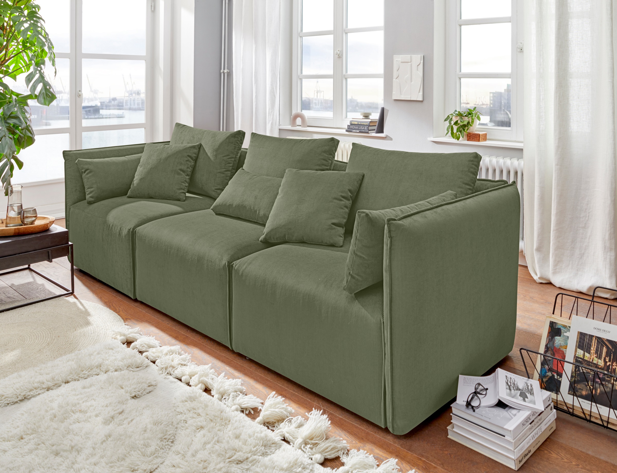 OTTO home 3-Sitzer "Nöre" 3 Teile, in vielen Bezugsqualitäten und Farben s. günstig online kaufen