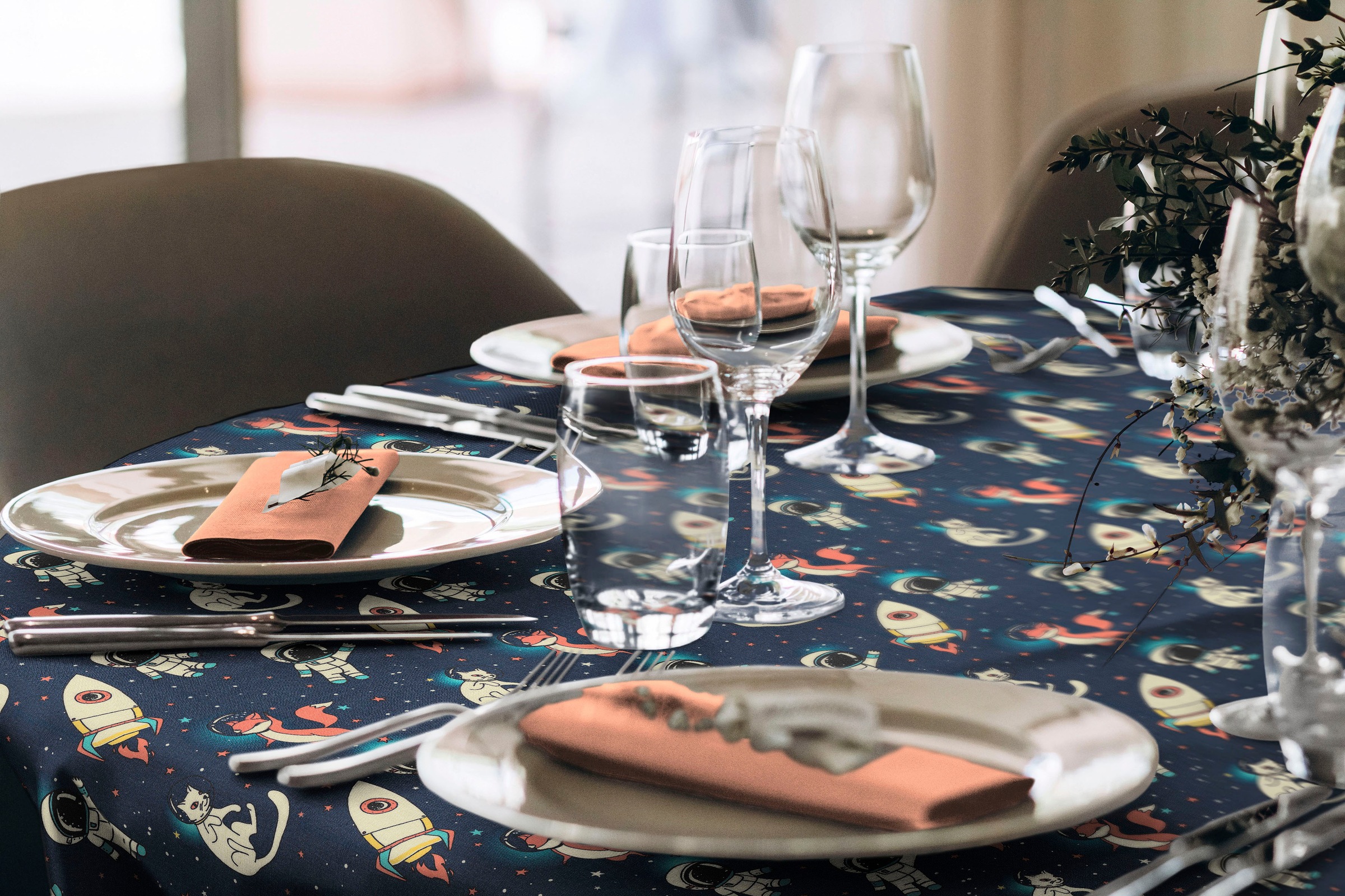 Adam Tischdecke »Space« aus 100% Bio-Baumwolle günstig online kaufen