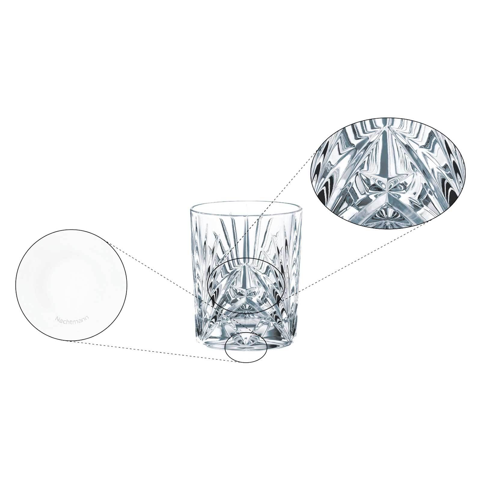 Nachtmann Whiskyglas »Becher Palais 288 ml 8er Set transparent«