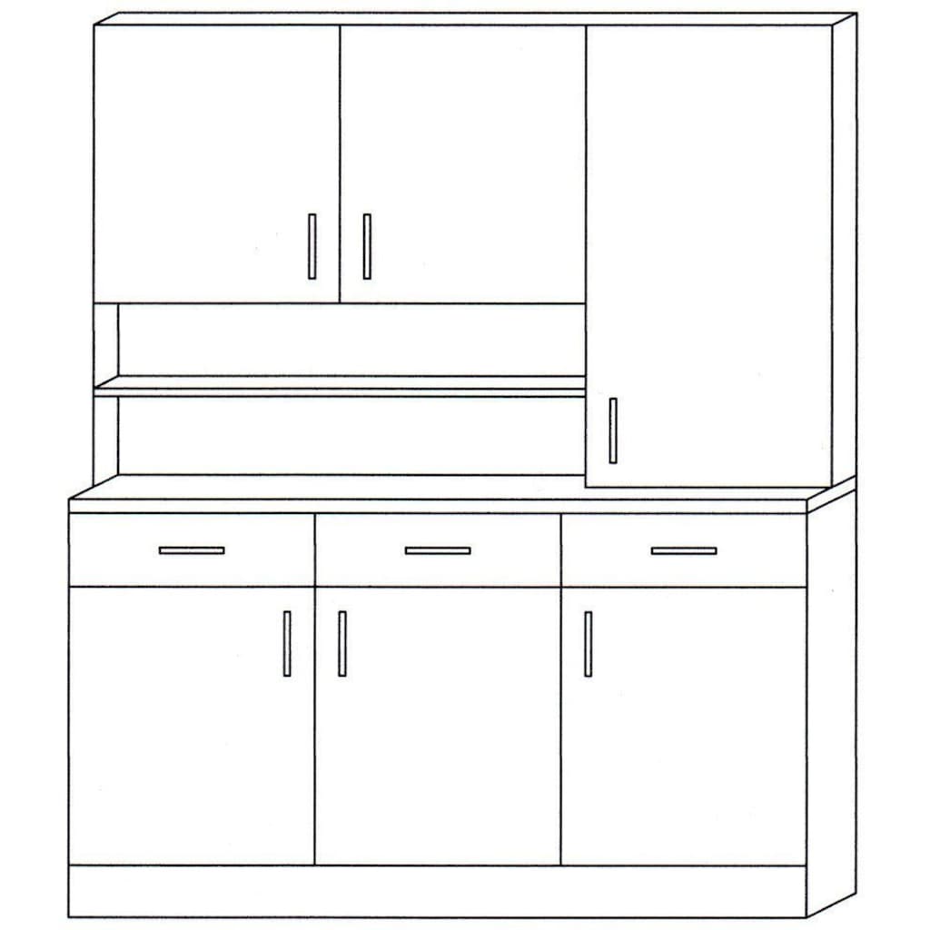 wiho Küchen Küchenbuffet »Küchenbuffet Prag, Breite 150 cm«