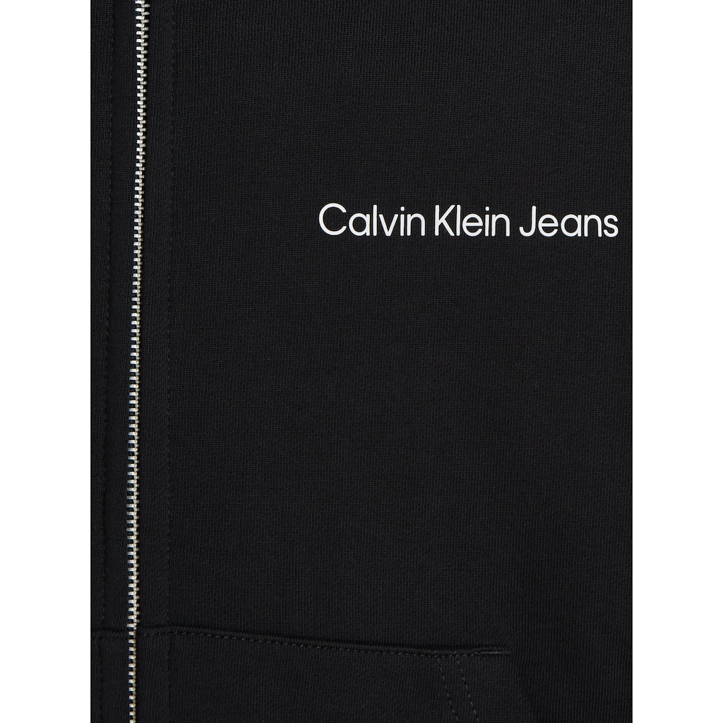 Calvin Klein Jeans Sweatshirt »INSTITUTIONAL ZIP THROUGH HOODIE«