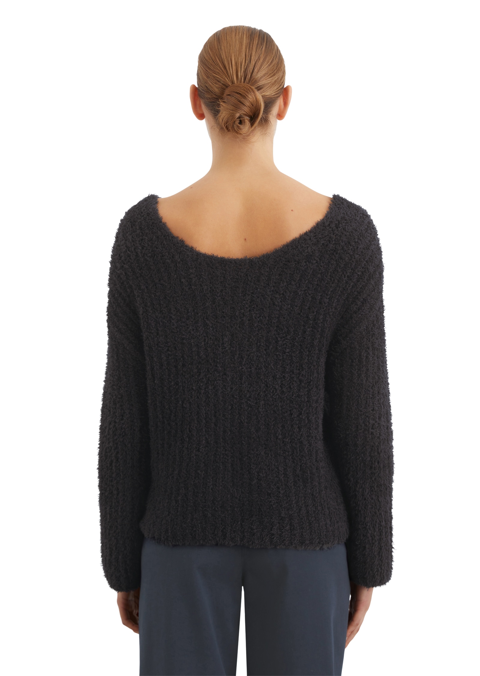 Marc O'Polo Strickpullover, mit abstehenden Garnfasern