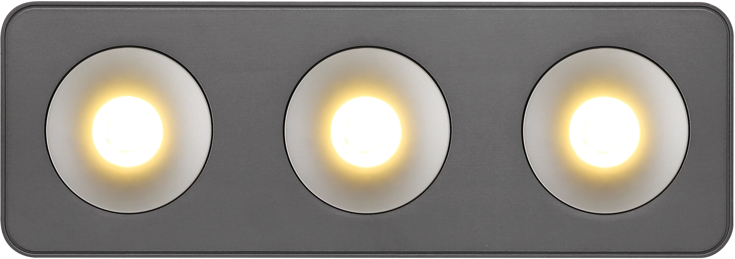 GLOBO LIGHTING LED Deckenstrahler »HANGARAU«, Leuchtmittel LED-Modul | LED fest integriert, Spot/grau/3000K/Flur/Wohnbereich/LxBxH: 1800x85x185mm