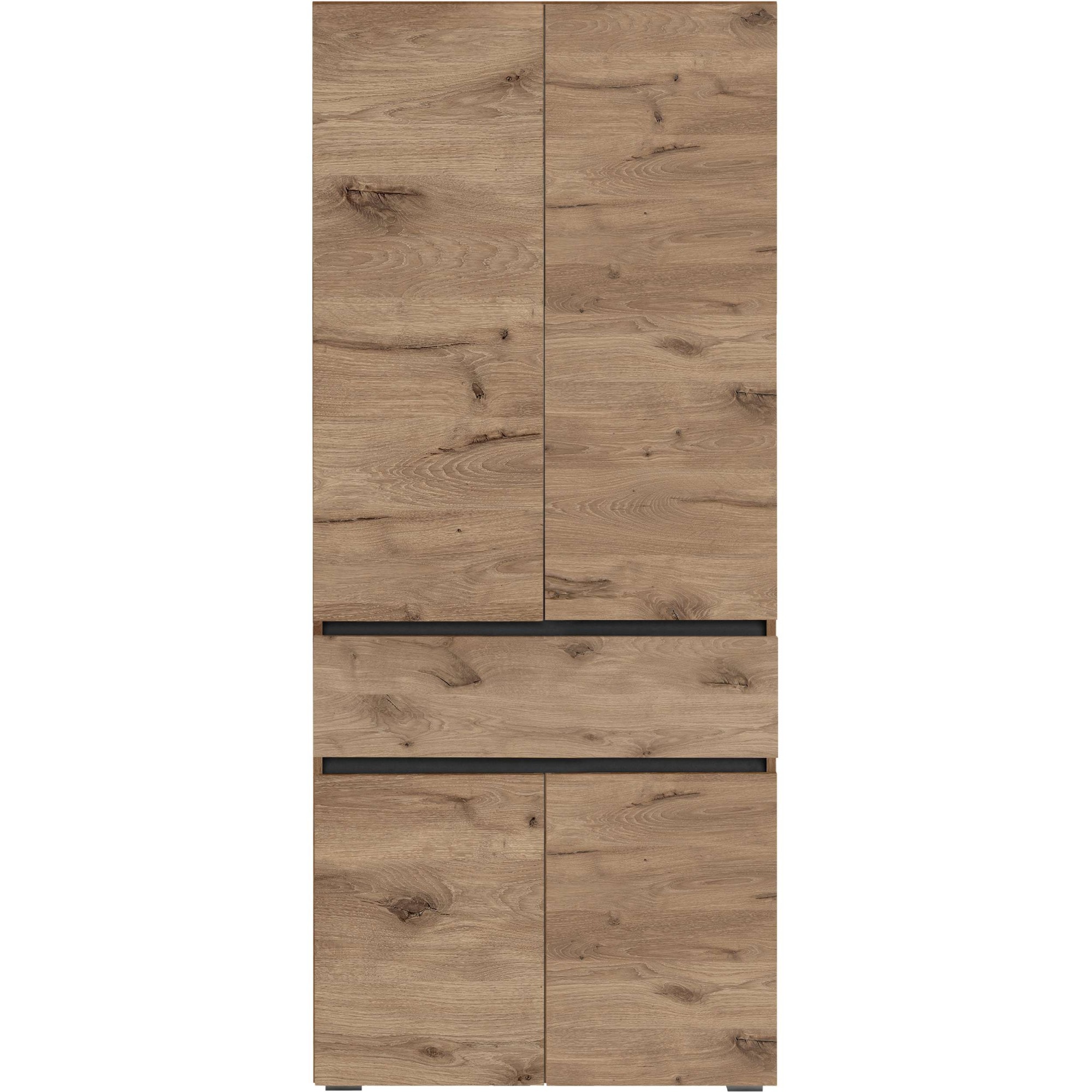 Home affaire Hochschrank »Wisla«, mit 4 Türen & 1 Schublade, Breite 76 cm, Höhe 180 cm