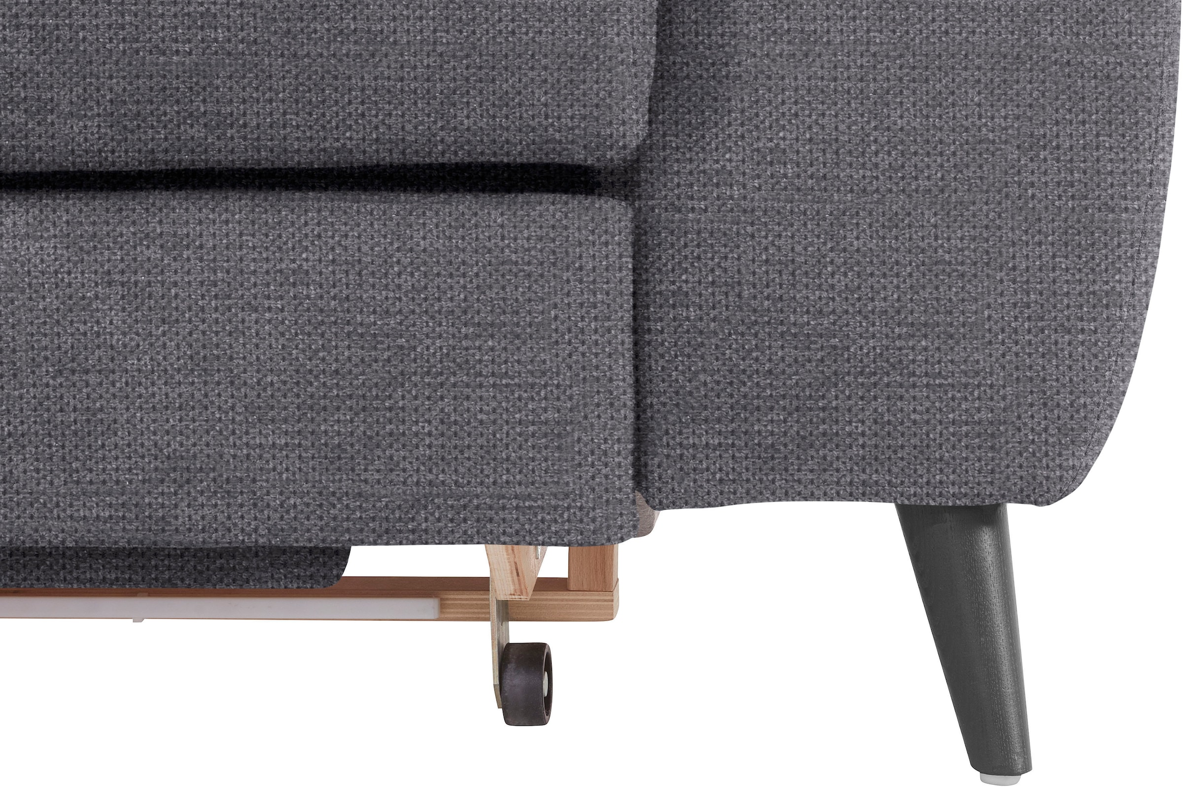 COTTA Ecksofa »Mia L-Form mit 3 Zierkissen«, wahlweise mit Bettfunktion, Bettkasten, Beleuchtung & Wireless-Charger