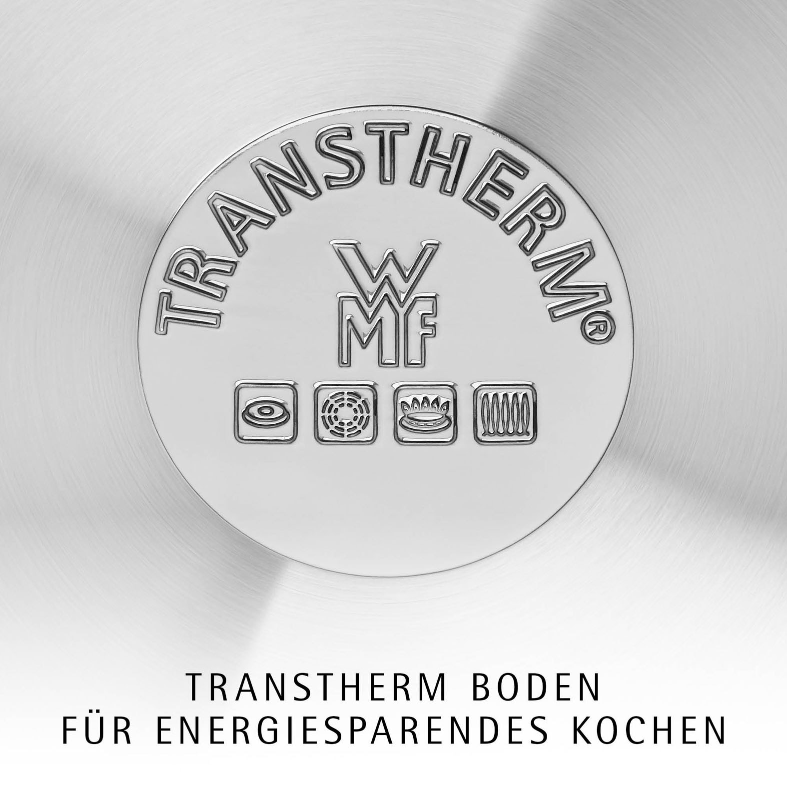 WMF Pfannen-Set »Devil, Edelstahlpfanne Induktion mit Antihaftversiegelung« Cromargan® Edelstahl Rostfrei 18/10 Set, 2x Bratpfannen Ø 24/28 cm, 1x Pfannenwender, 3 Stk. tlg. TransTherm®-Allherdboden, für alle Herdarten, inkl. Pfannenwender