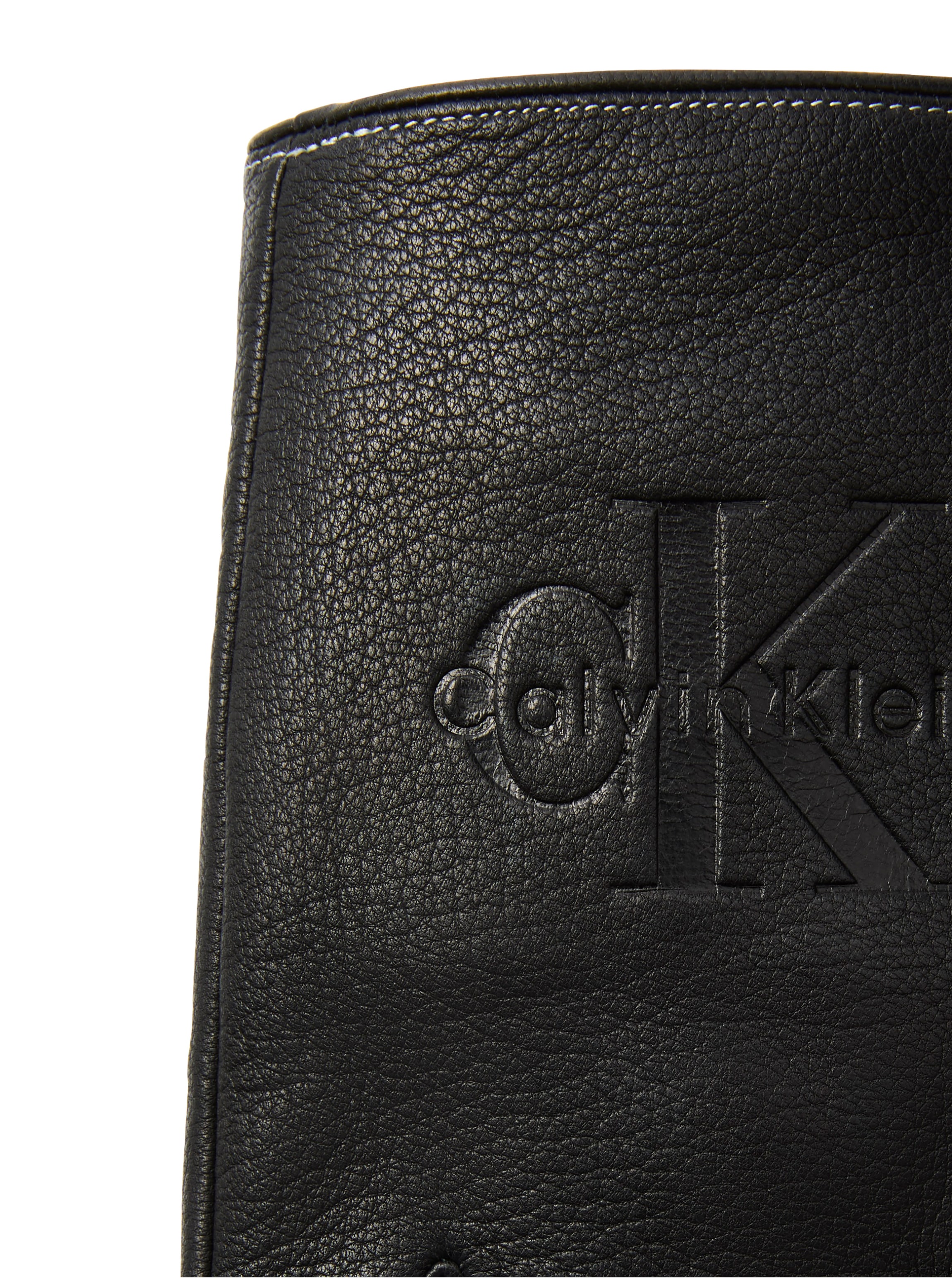 Calvin Klein Lederhandschuhe Regular fit mit Druckknopf