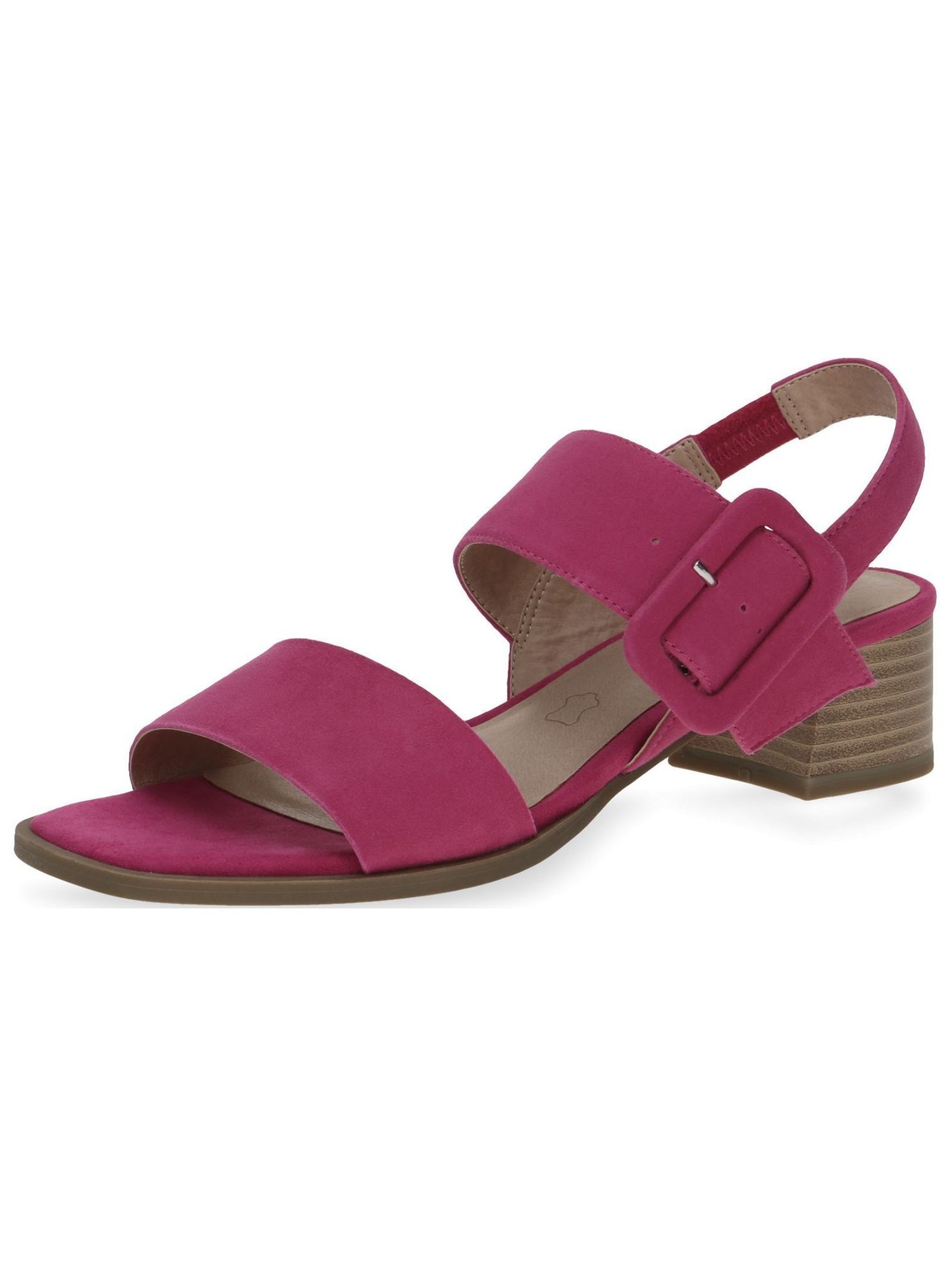CAPRICE Riemchensandale »Sandalen Veloursleder« Fuchsia 40 40 Verschluss: Schließe