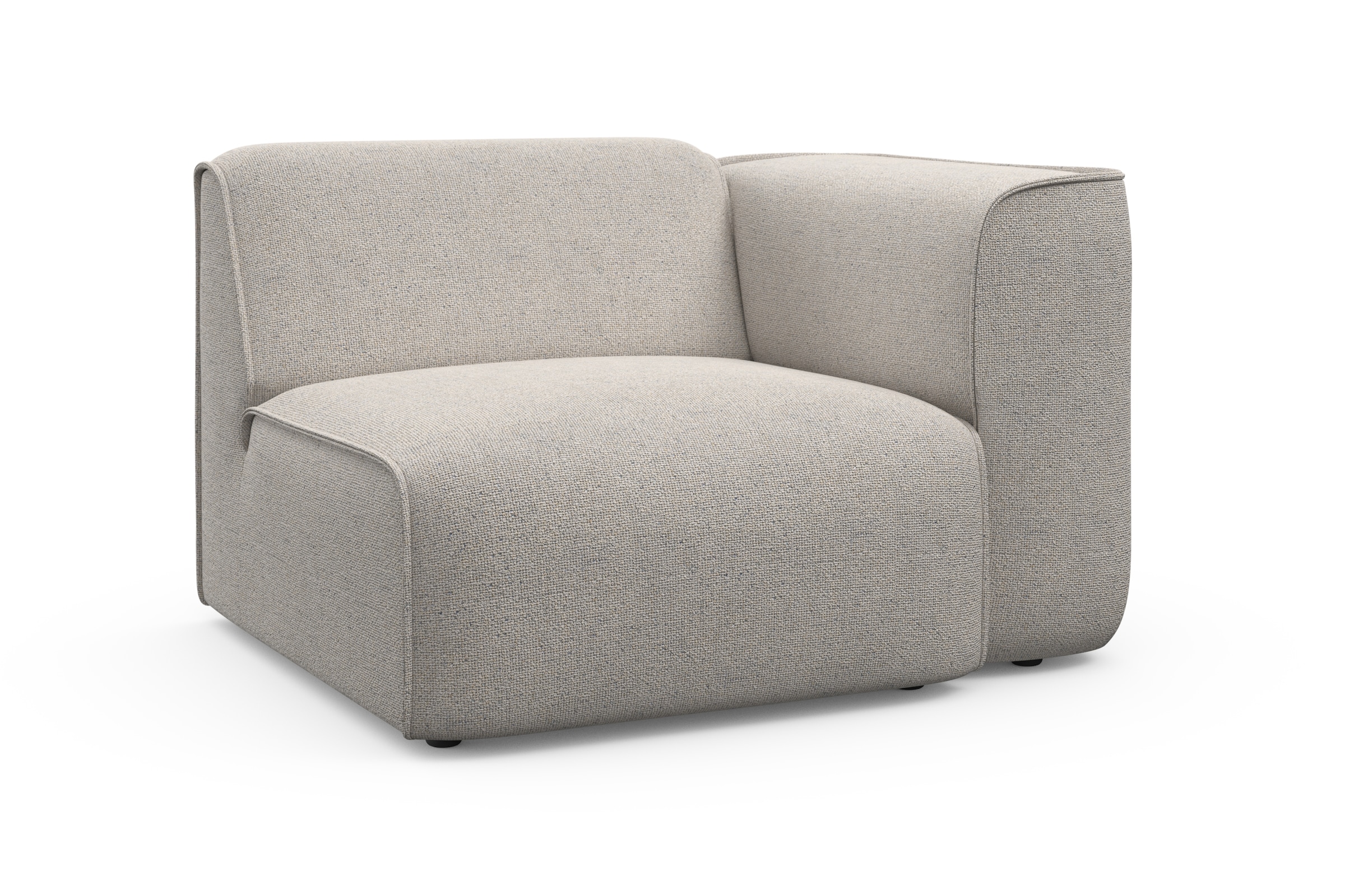 RAUM.ID Sessel »Merid Sofa-Eckelement, Maße B/T/H: 109/97/46 cm«, als Modul oder separat verwendbar, für individuelle Zusammenstellung