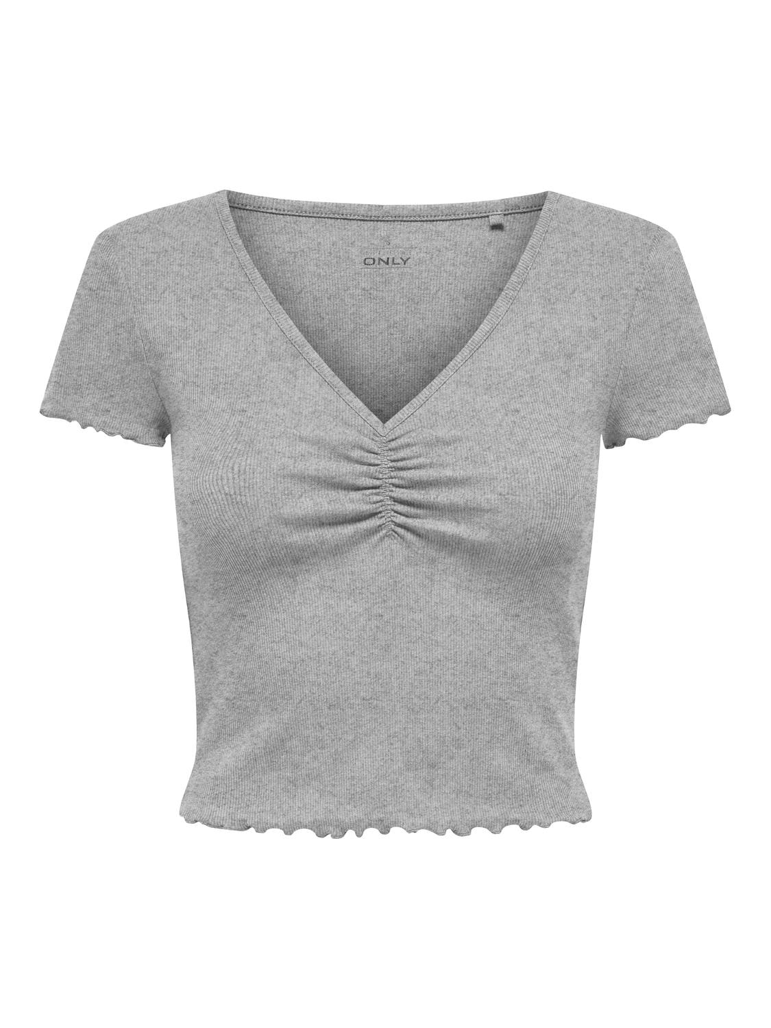 ONLY Kurzarmshirt »ONLBETTY S/S V-NECK TOP CC JRS«