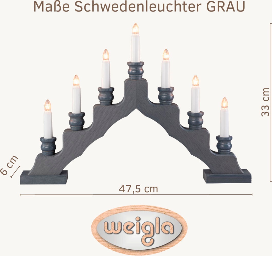 Weigla LED Lichterbogen »Schwede, Made in Germany« 1 Stk. 7-flammig günstig online kaufen
