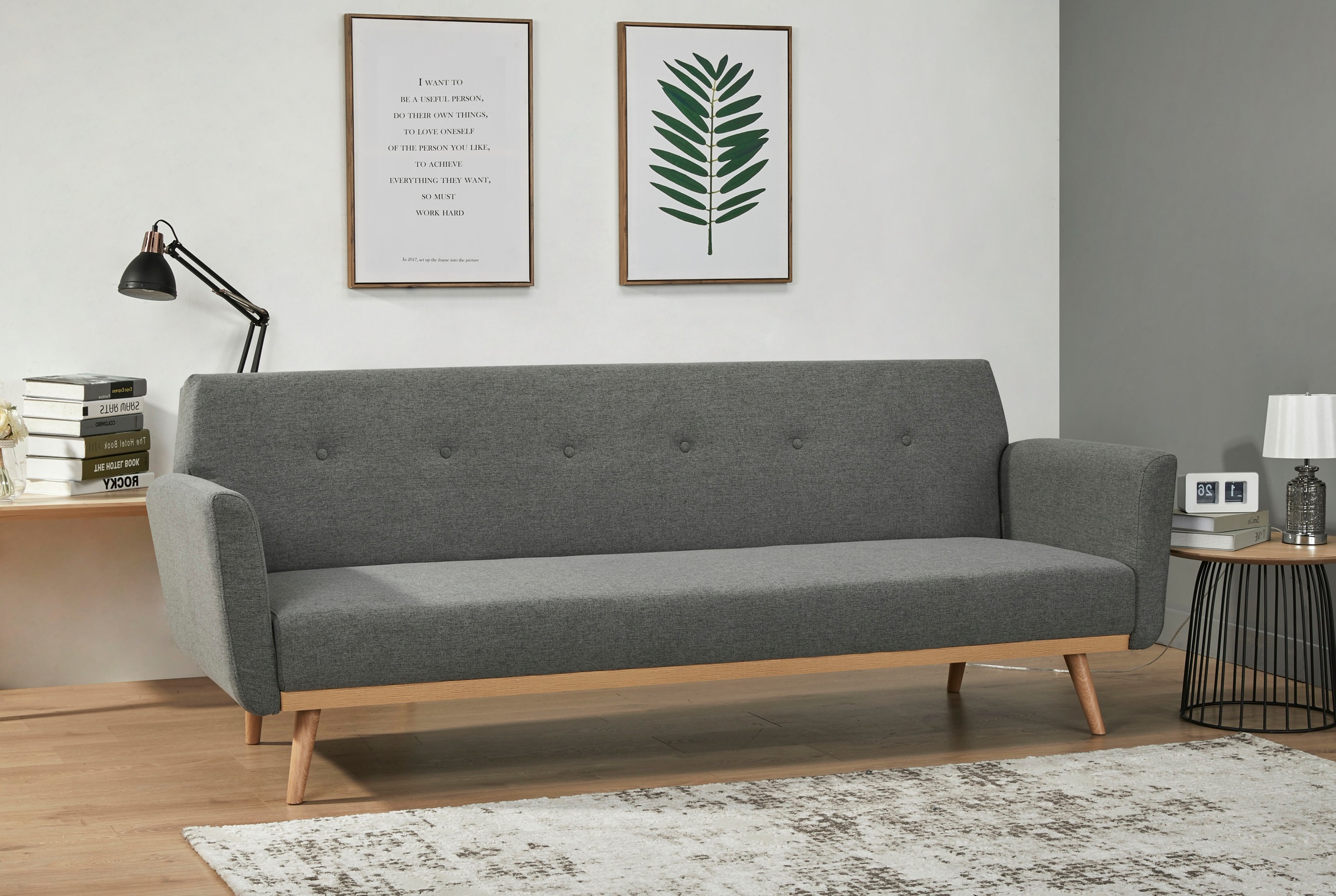 SalesFever Schlafsofa »Komfortables Sofa zum Entspannen« Knopfheftung an de günstig online kaufen