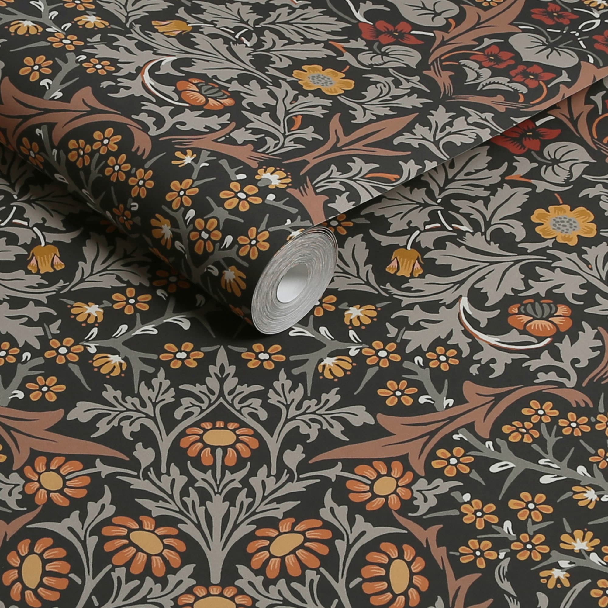WILLIAM MORRIS AT HOME Vliestapete »Blackthorn« Retro glatt Designer Tapete, 10mx52cm (ca. 5m2)
