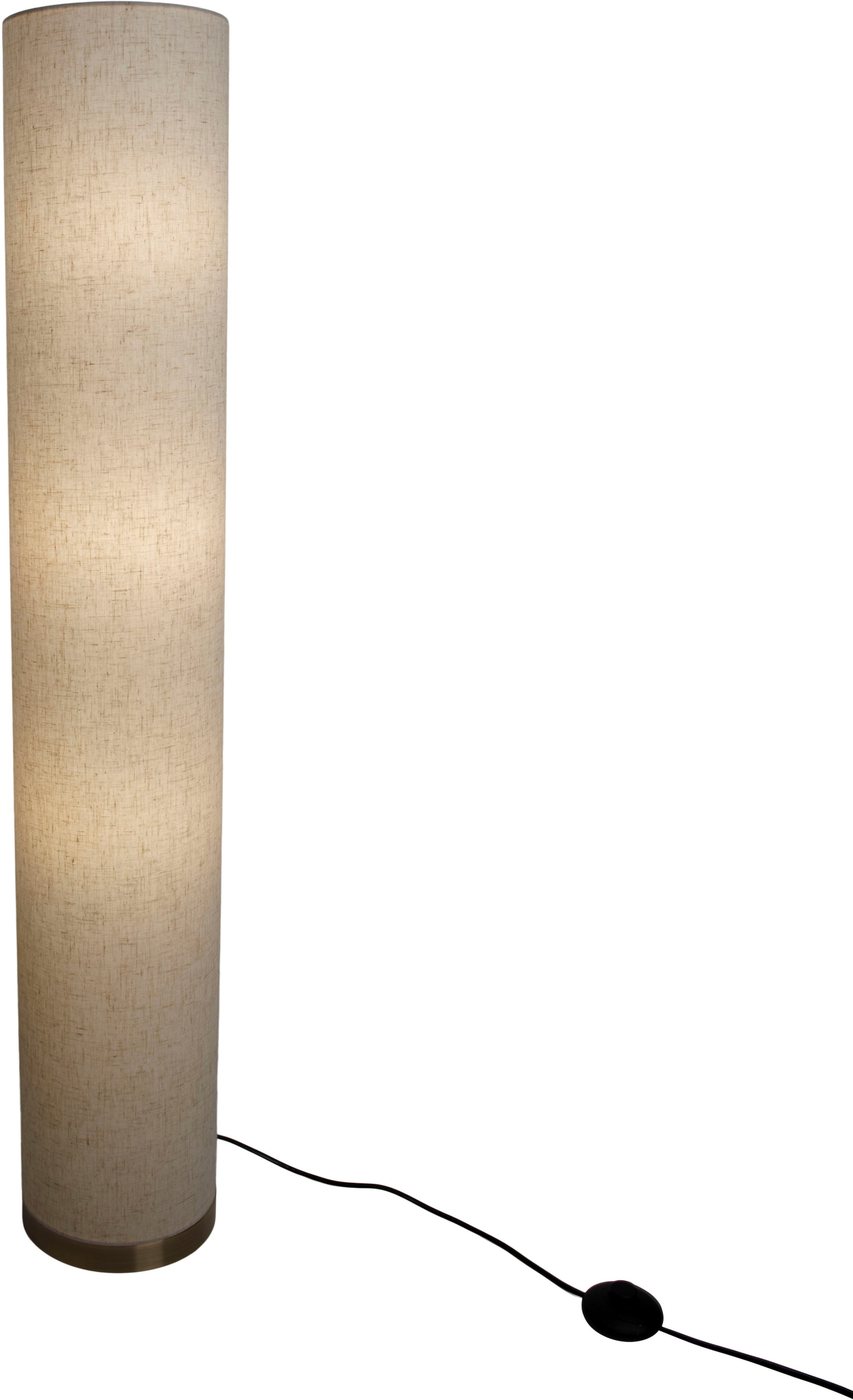 kaufen näve Farbe: flammig-flammig, natur Metall/Textil, 40W, 3x online Stehlampe 3 E27 max. exkl. »Beate«, Höhe: 110cm,