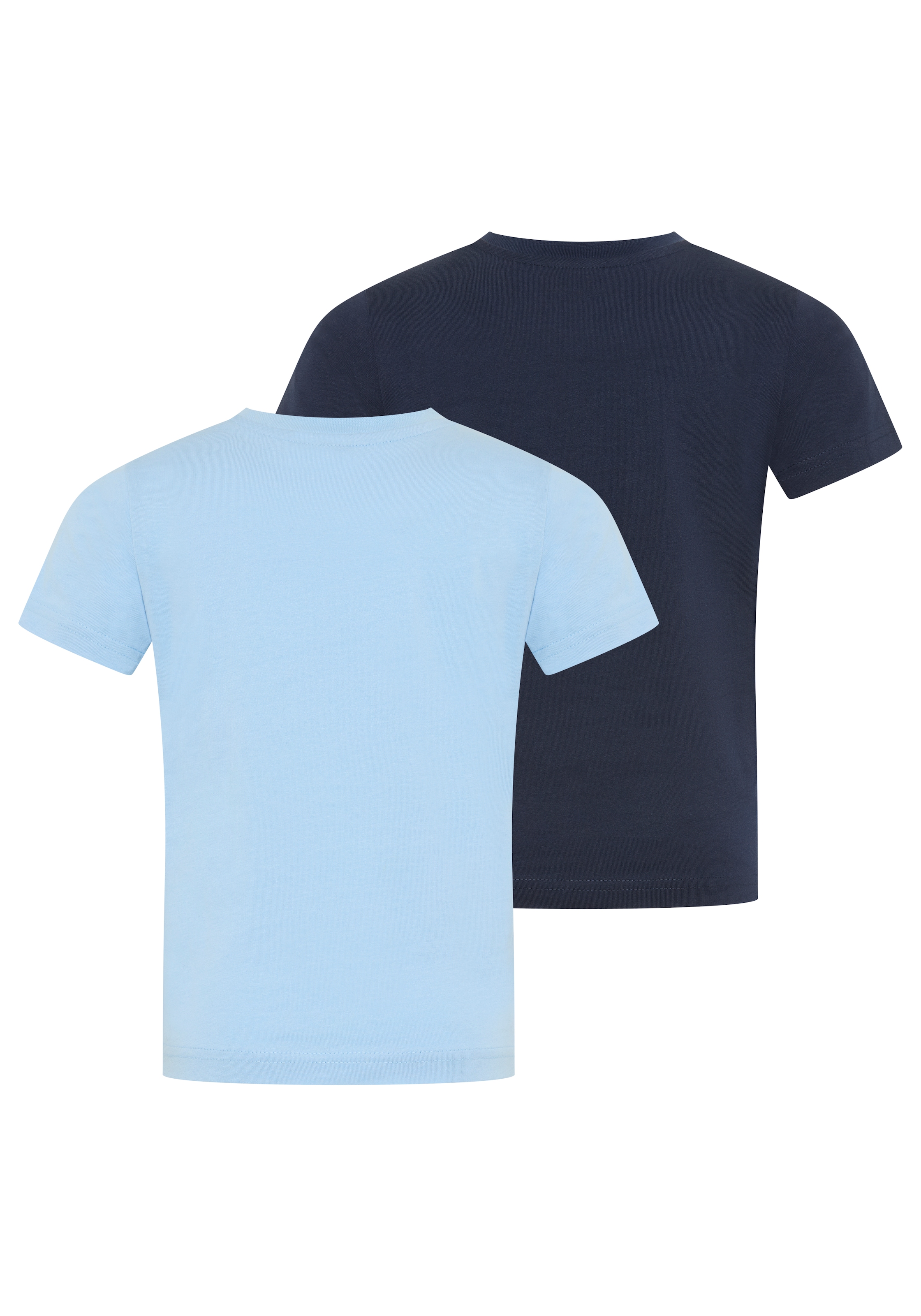 KIDSWORLD T-Shirt »2er Pack Shirts mit Hai Motiven für kleine Jungen« Packung, 2, 2 tlg. modischer Stil, mit Rundhalsausschnitt, Kurzarm, bedruckt