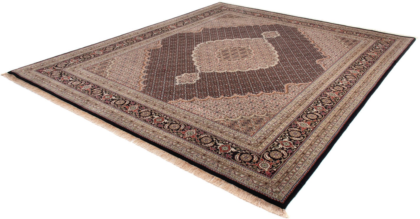 morgenland Wollteppich »Täbriz - 50 Raj Blumenmuster Beige 94 x 59 cm«, rec günstig online kaufen