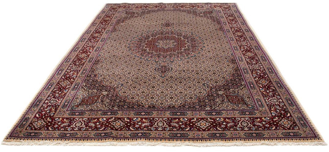 morgenland Wollteppich »Moud Medaillon Beige 295 x 197 cm«, rechteckig, 10 günstig online kaufen