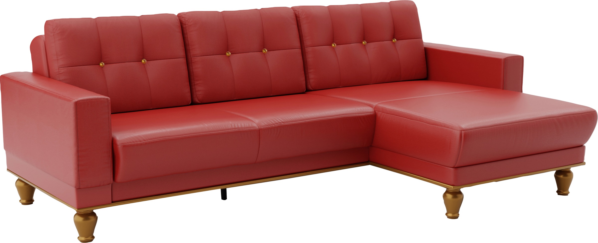 sit&more Ecksofa »Orient 5 L-Form«, mit Strass-Stein, wahlweise mit Bettfunktion und Bettkasten