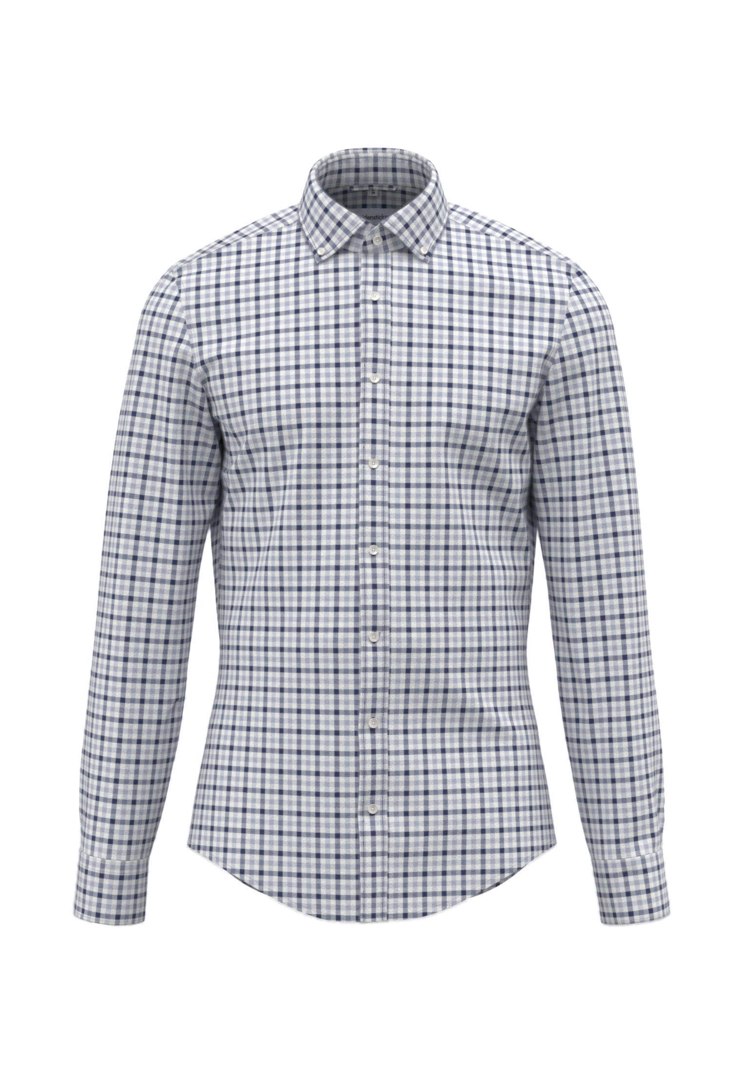 seidensticker Flanellhemd »Shaped«, Shaped Langarm Button-Down-Kragen Karo